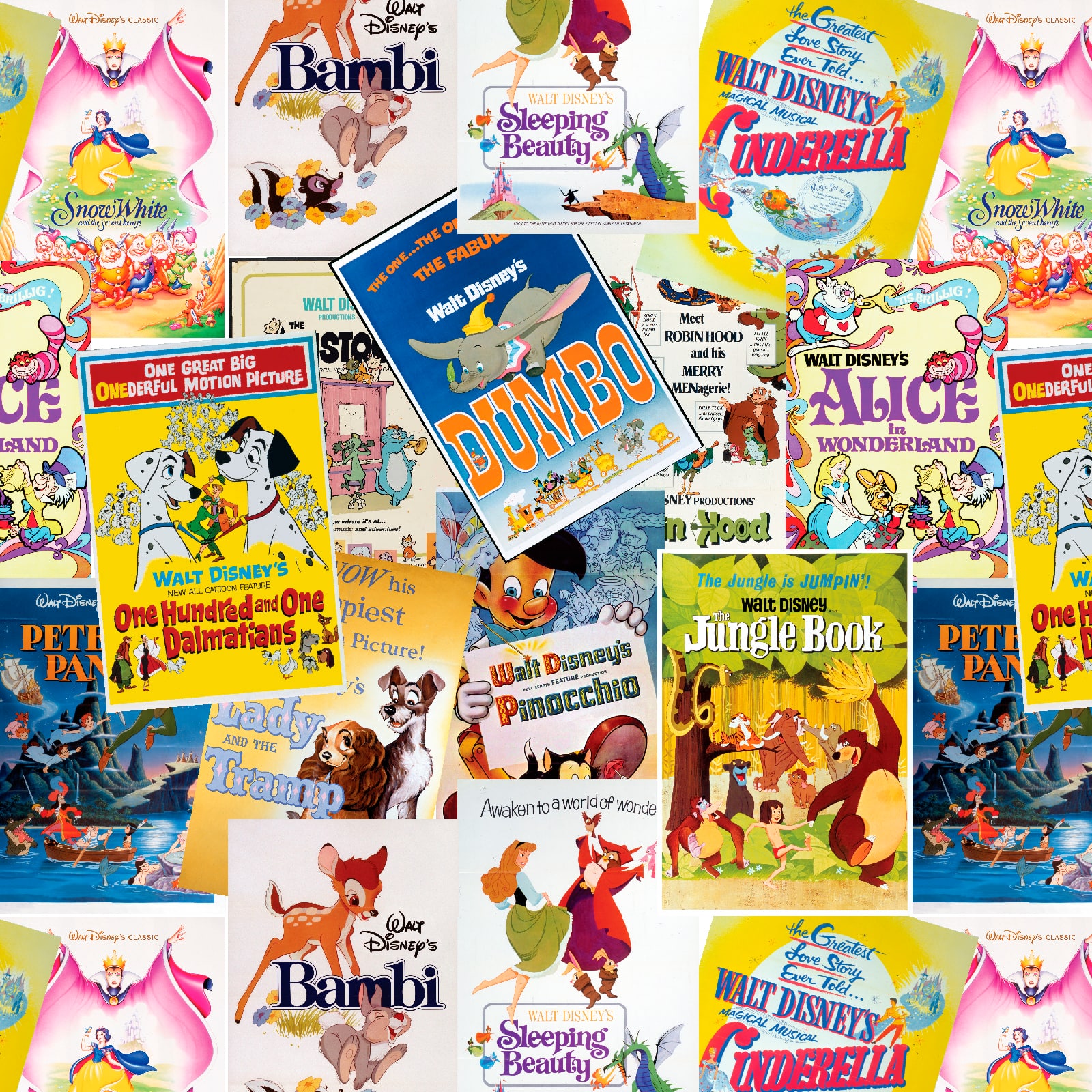 Disney&#xAE; Posters The Greatest Love Story Ever Told Cotton Fabric