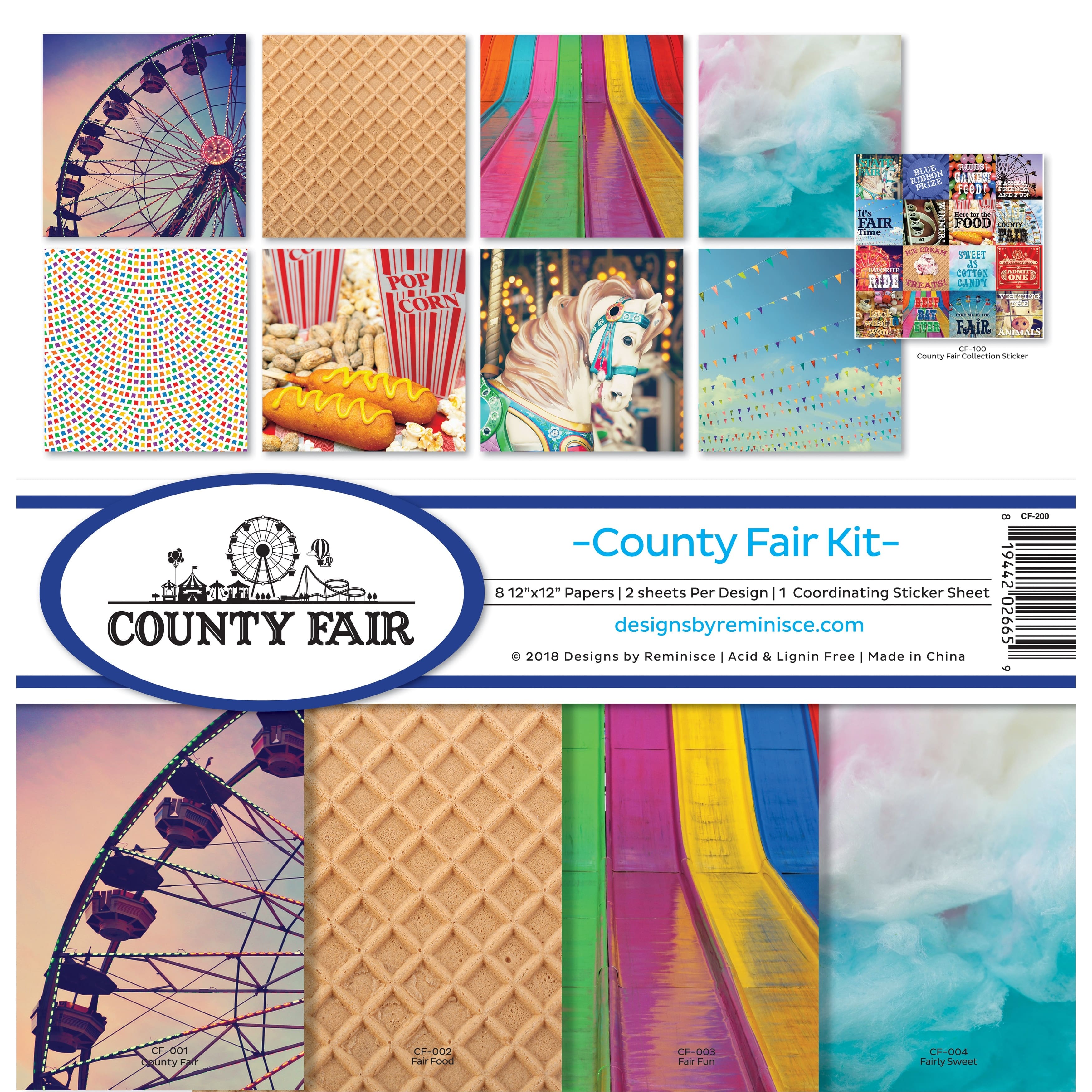 Reminisce Collection Kit 12&#x22;X12&#x22;-County Fair