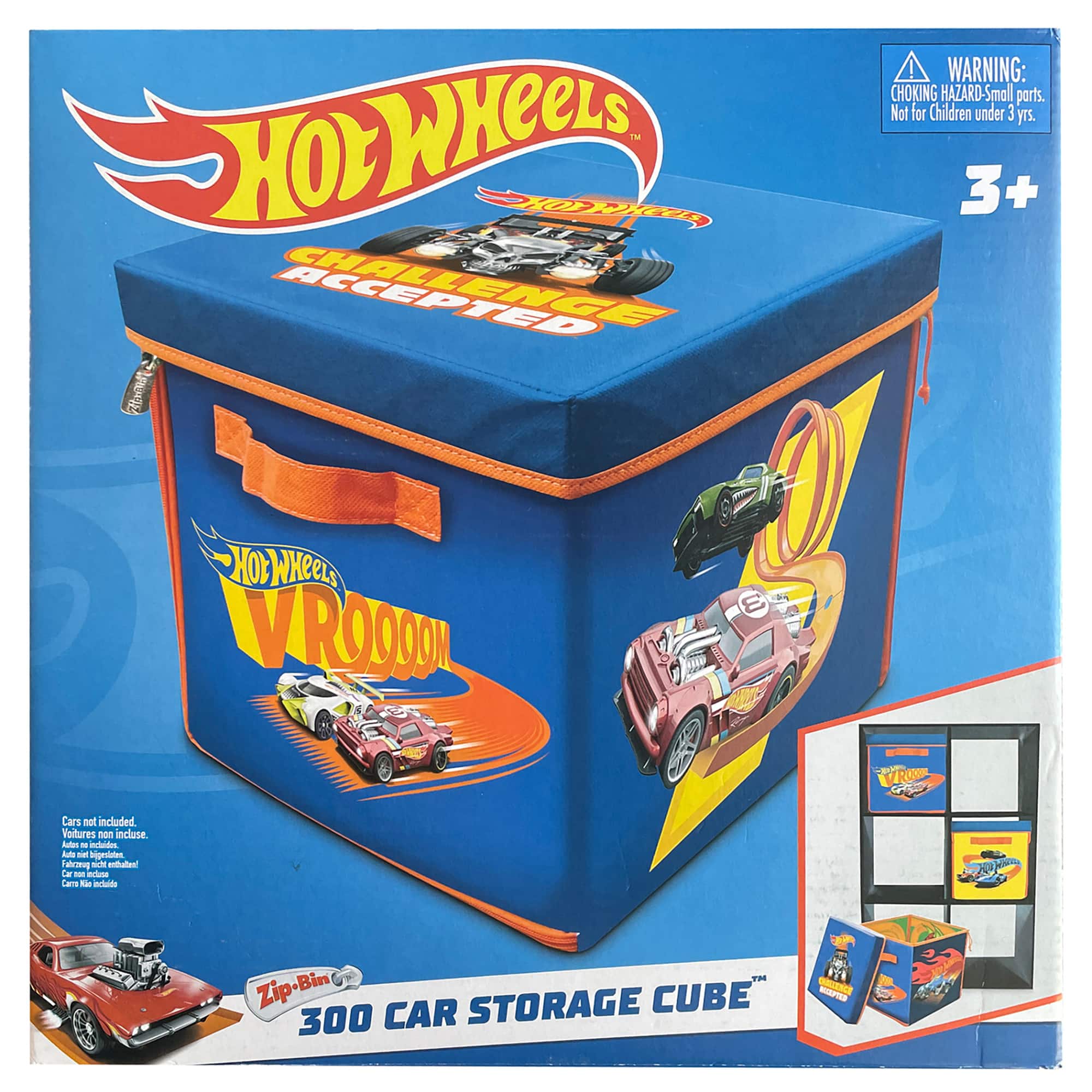 Tara Toy ZipBin Hot Wheels 300 Car Storage Cube &#x26; Playmat