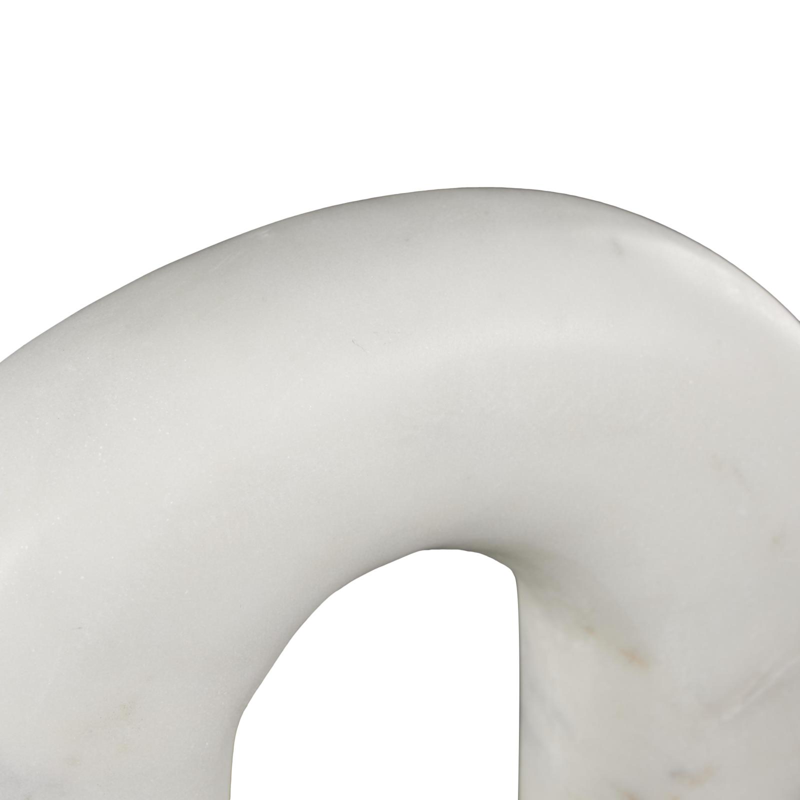 White Marble Abstract Arched Sculptures, 3ct.