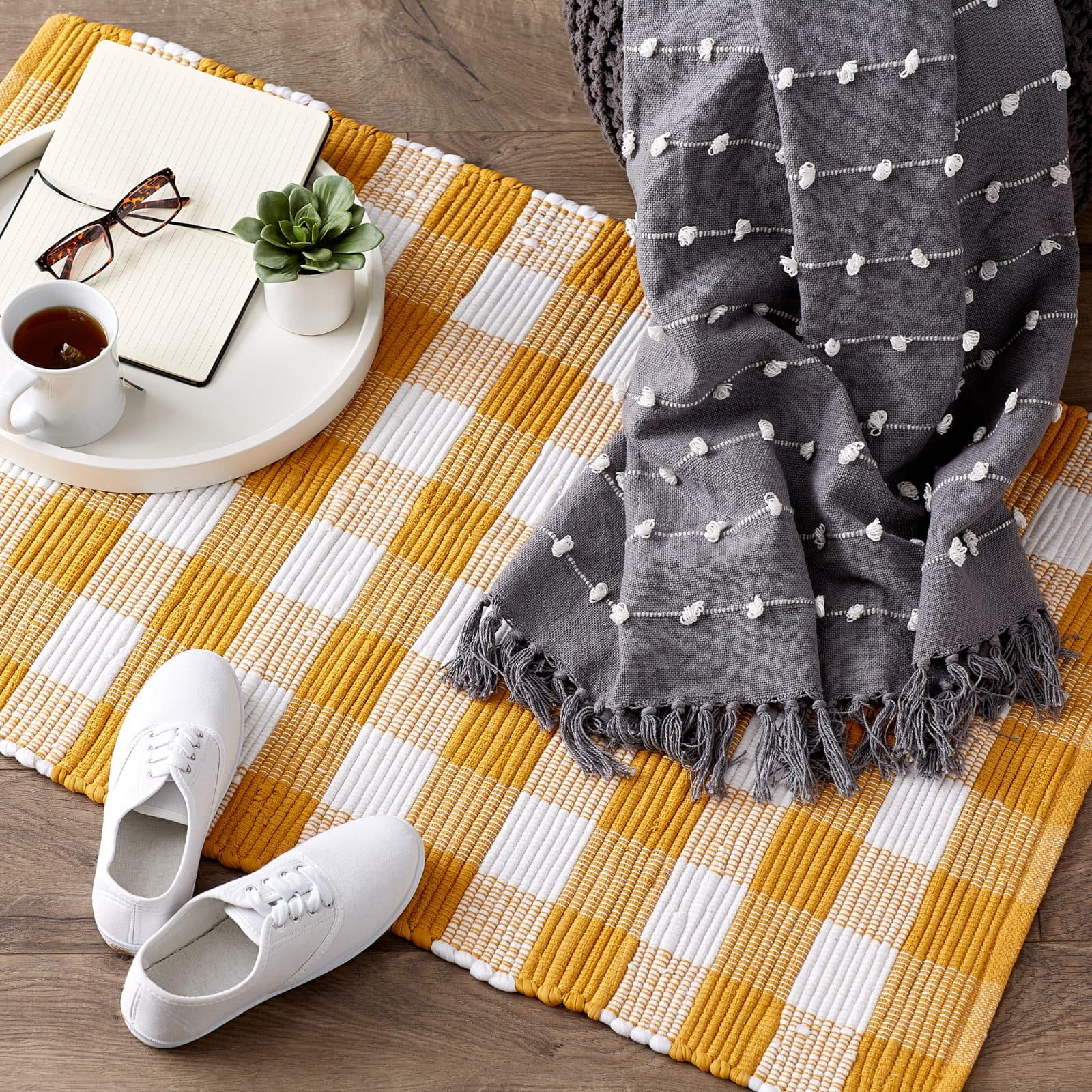 DII® Buffalo Check Rag Rug