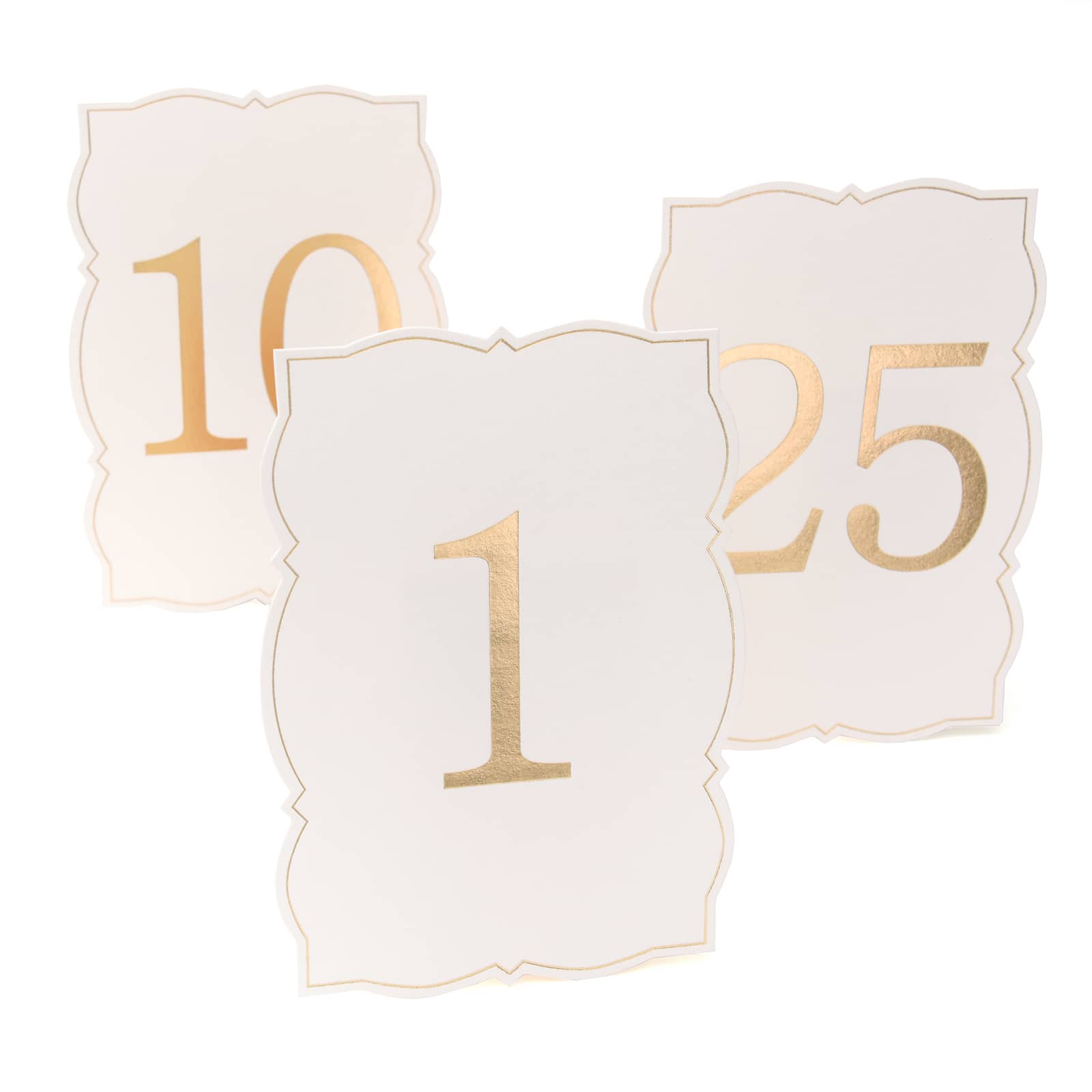 Kraft Black White Table Numbers 1 to 10 Tent Style Wedding Birthday Party Decor 