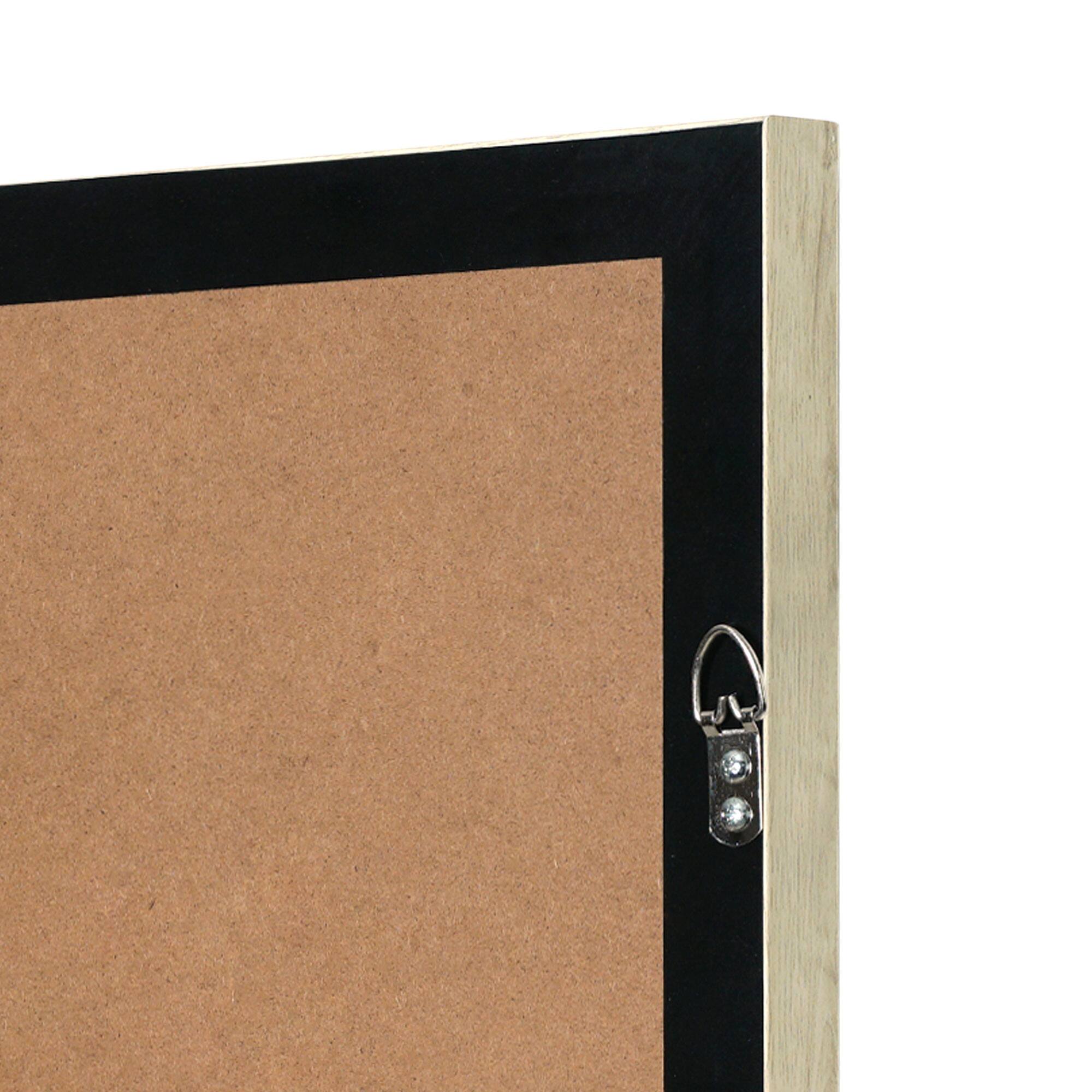 American Art D&#xE9;cor&#x2122; 23.5&#x22; Handmade Framed Natural Straw and Linen Wall Art D&#xE9;cor