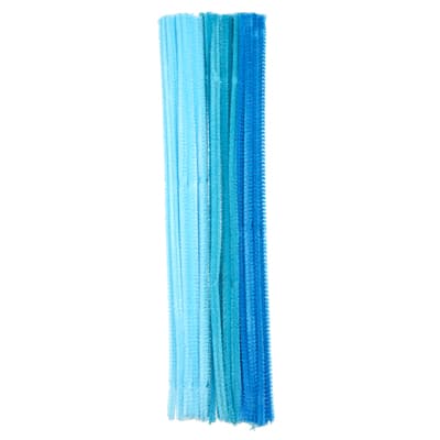 Assorted Blue Chenille Stems by Creatology™ image