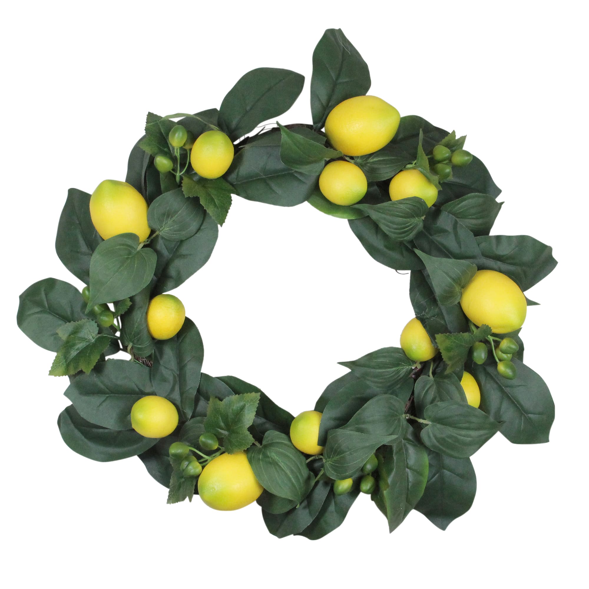 22&#x22; Green &#x26; Yellow Lemon Wreath