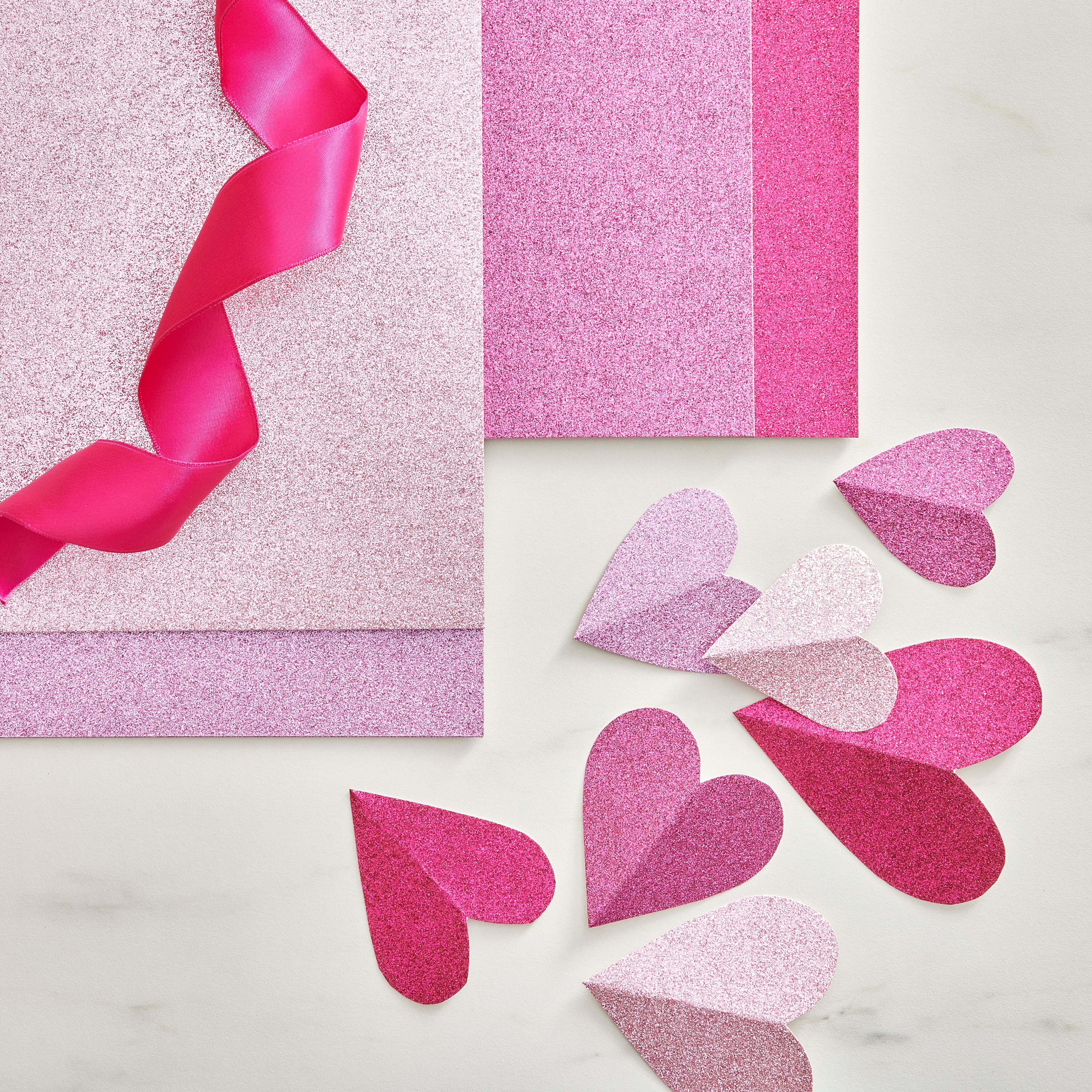 Sullivans Glitter Cardstock, Pink Glitter- A4 – Lincraft