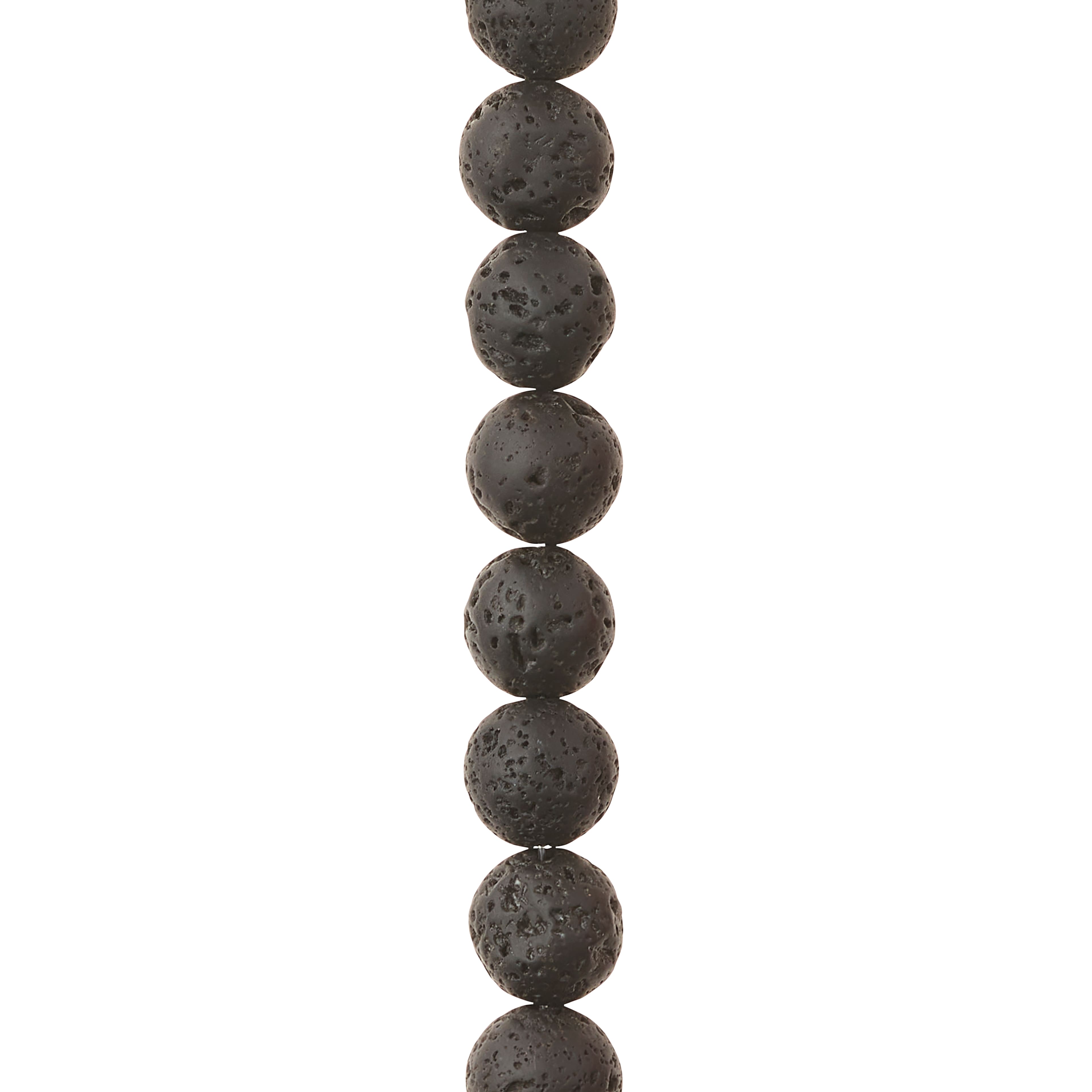 Black Lava Quartz Round Beads, 10mm by Bead Landing&#x2122;