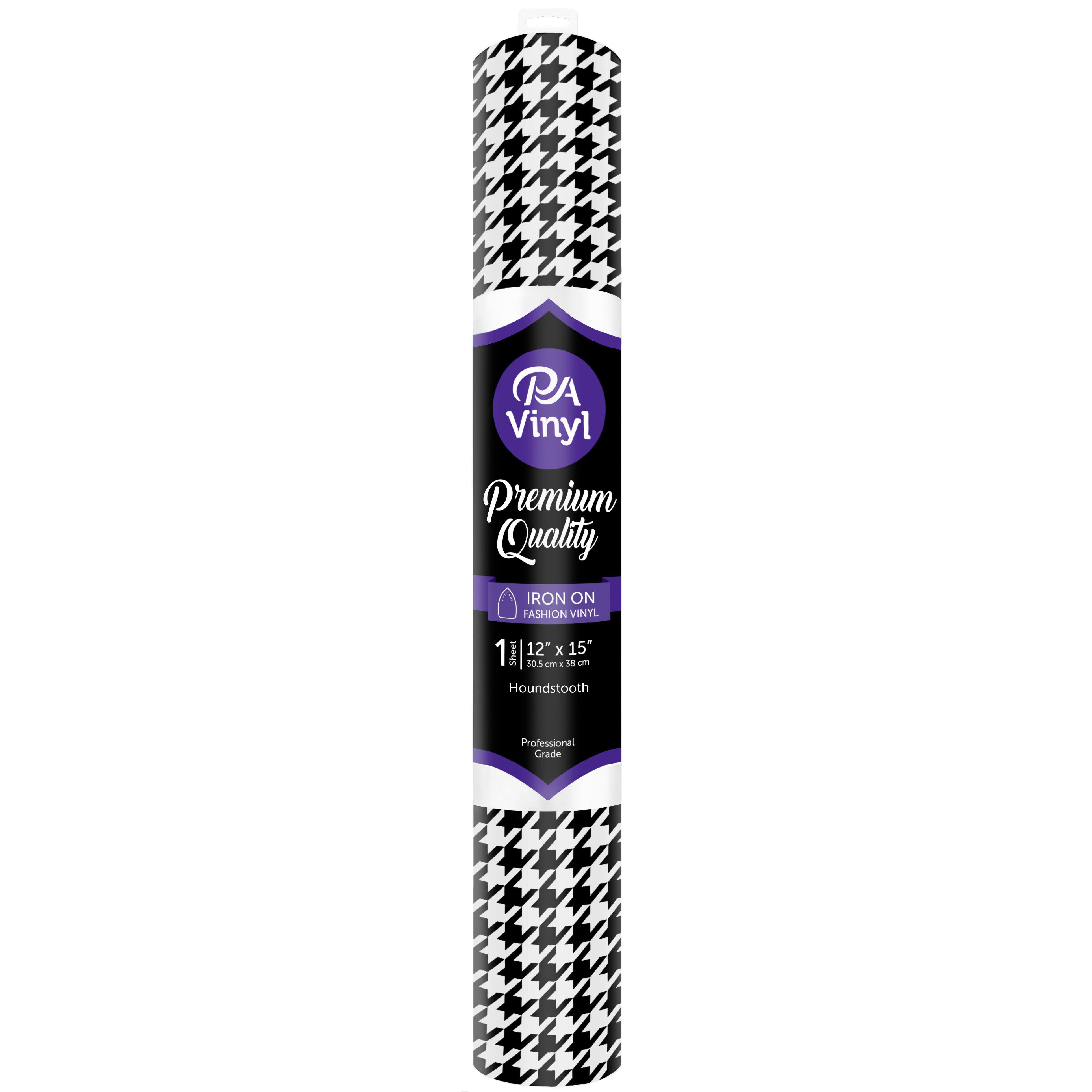 PA Vinyl Houndstooth Print Iron On Vinyl