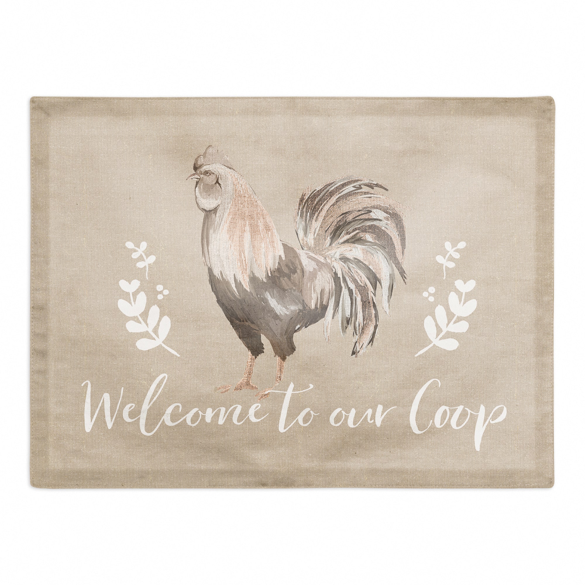 Welcome To Our Coop Cotton Twill Placemat