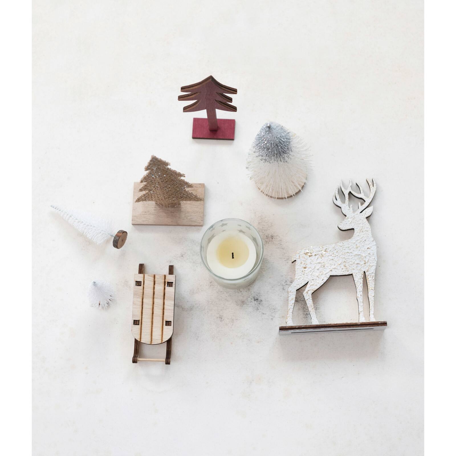 Hello Honey® 13 Piece Star Candle, Sled & Woodland Icons Candle Garden Kit