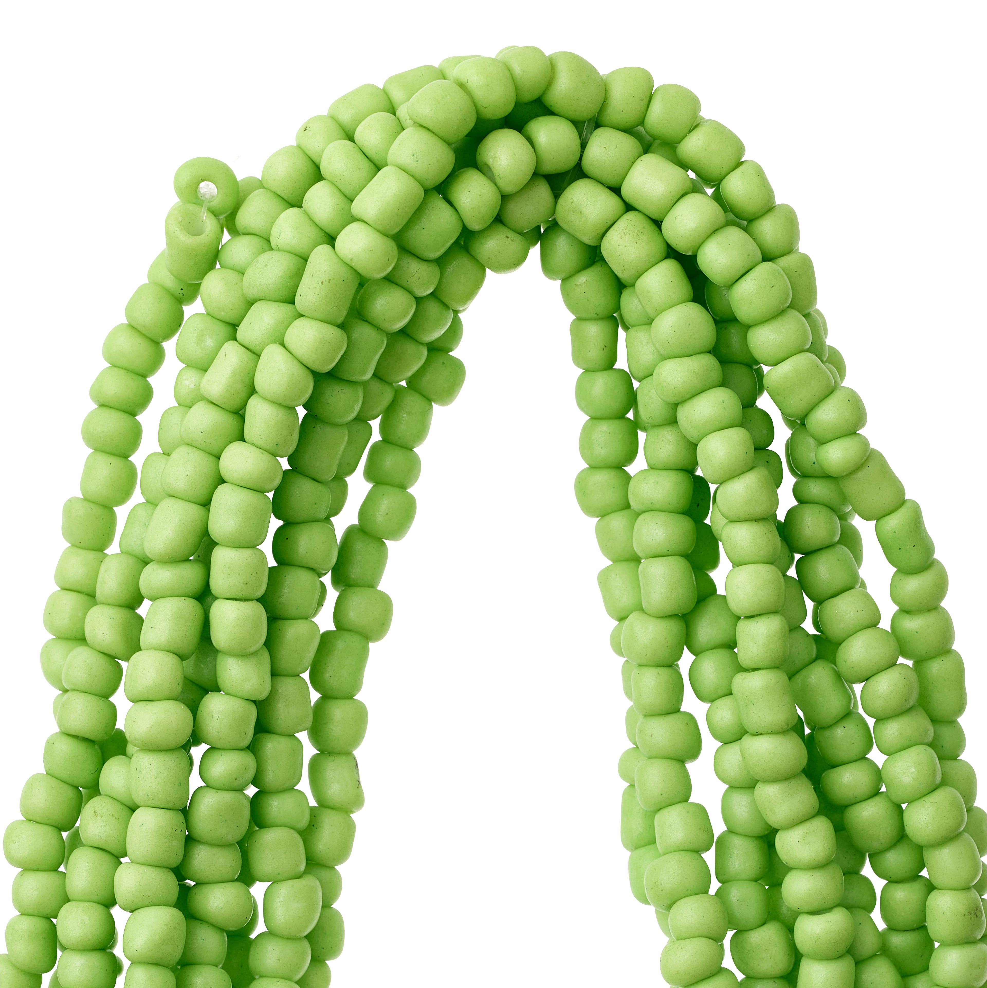Green Glass Seed Beads, 6/0 by Bead Landing&#x2122;