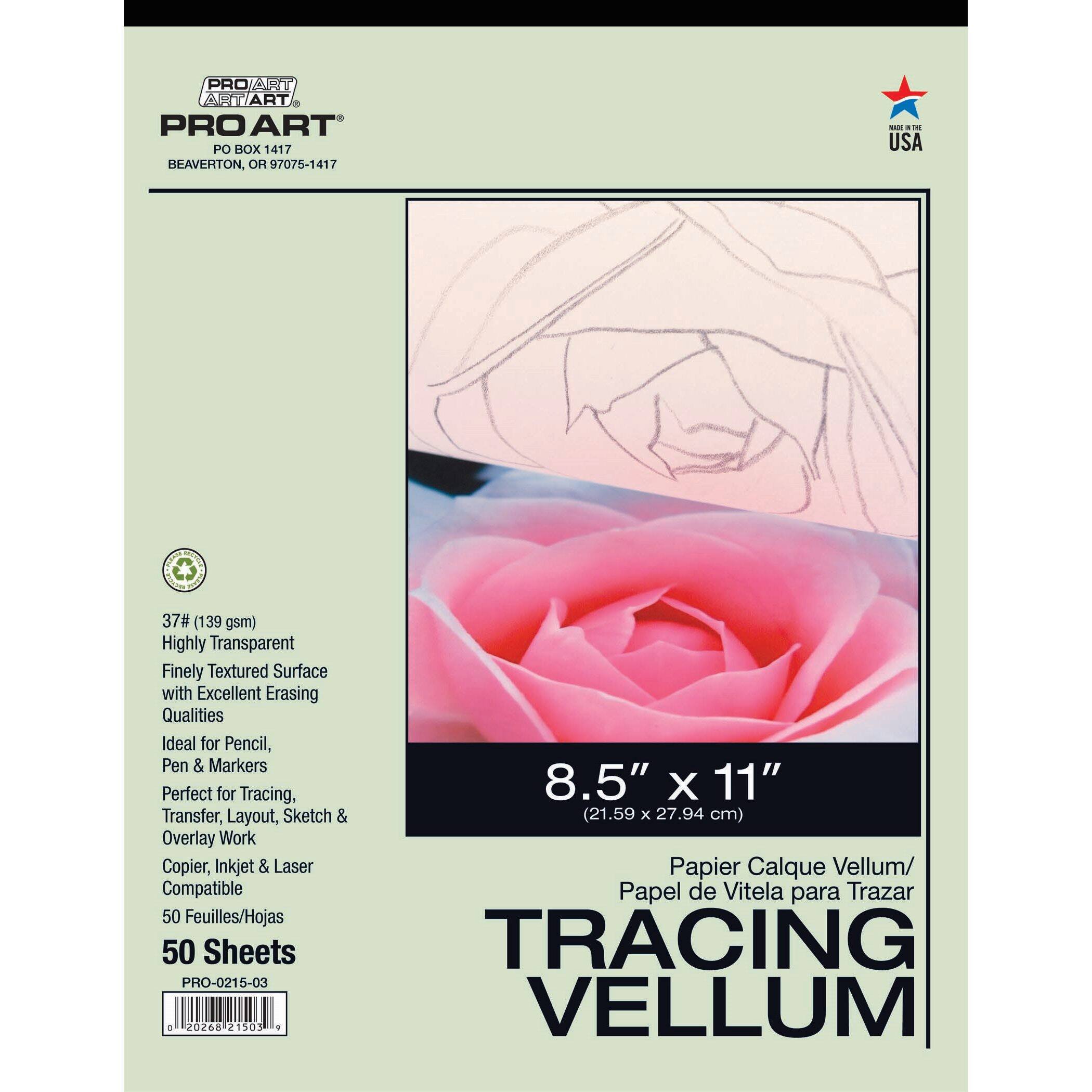 Pro Art® 37lb. Tracing Vellum Paper Pad Michaels