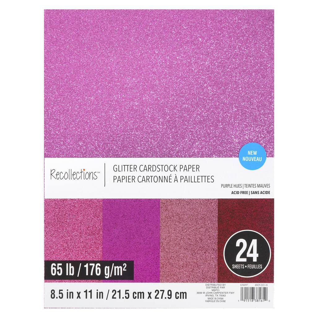 michaels cardstock glitter