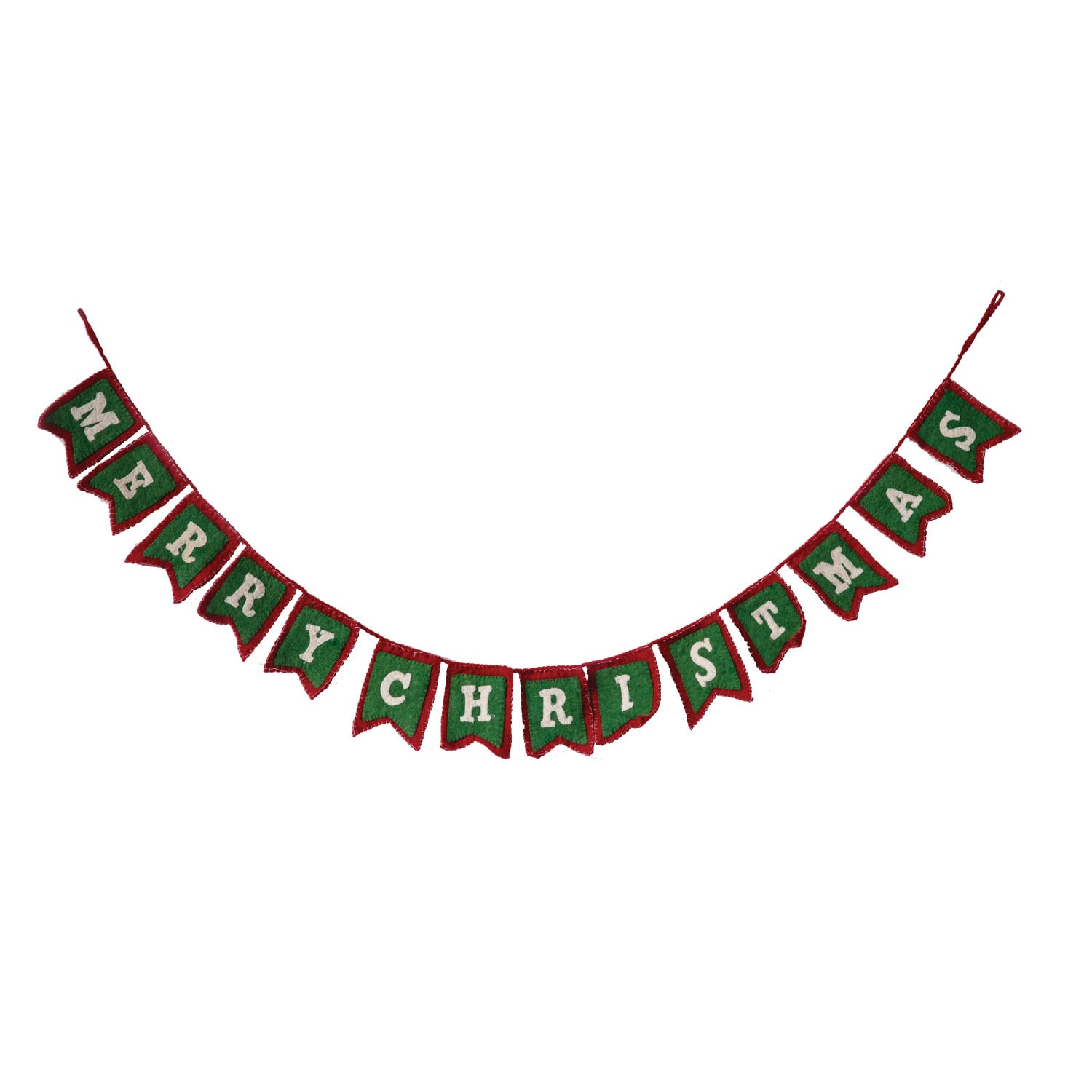 6ft. Merry Christmas Wool Felt Garland