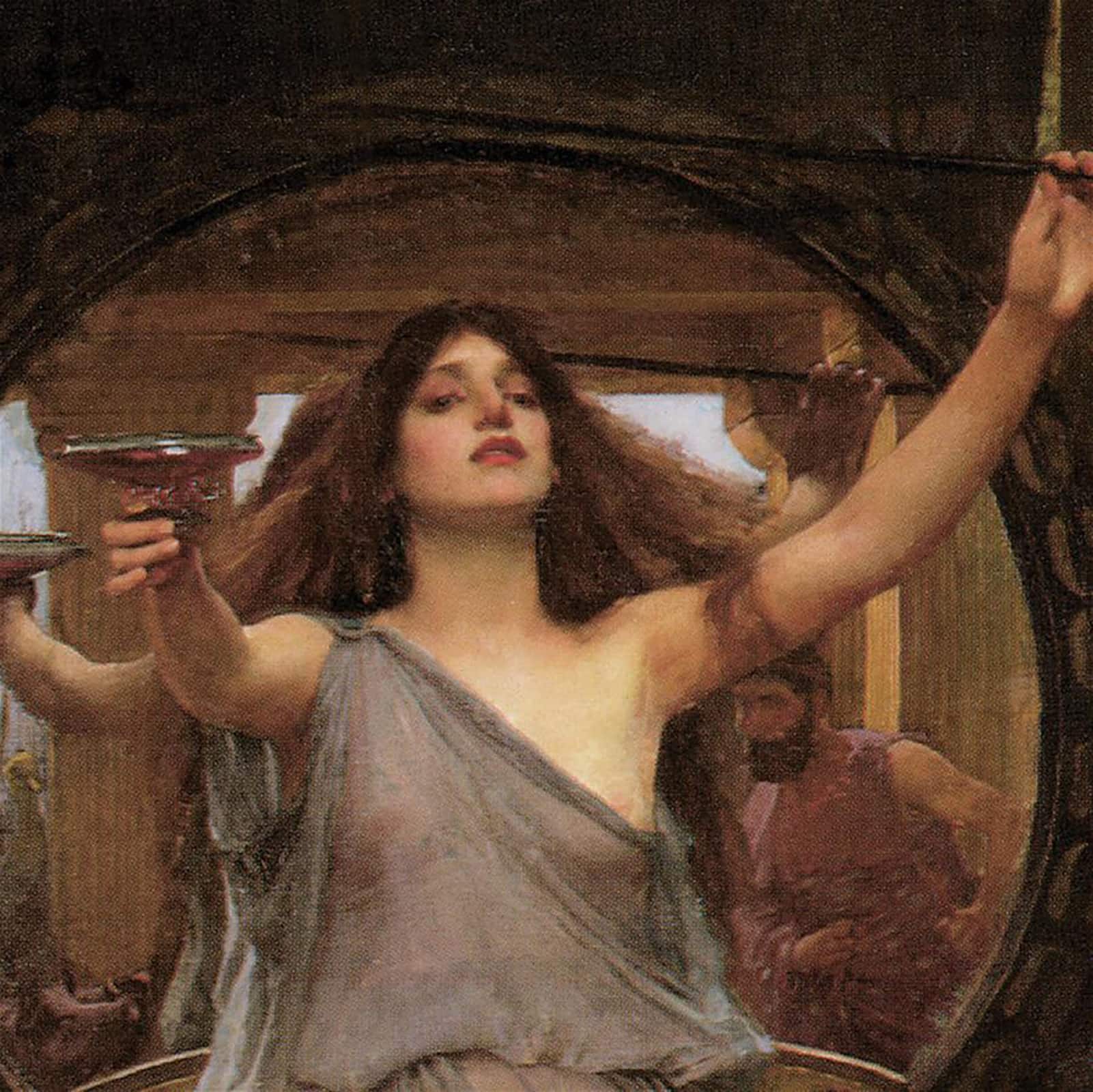 Design Toscano Circe Offering the Cup to Ulysses Framed Painting