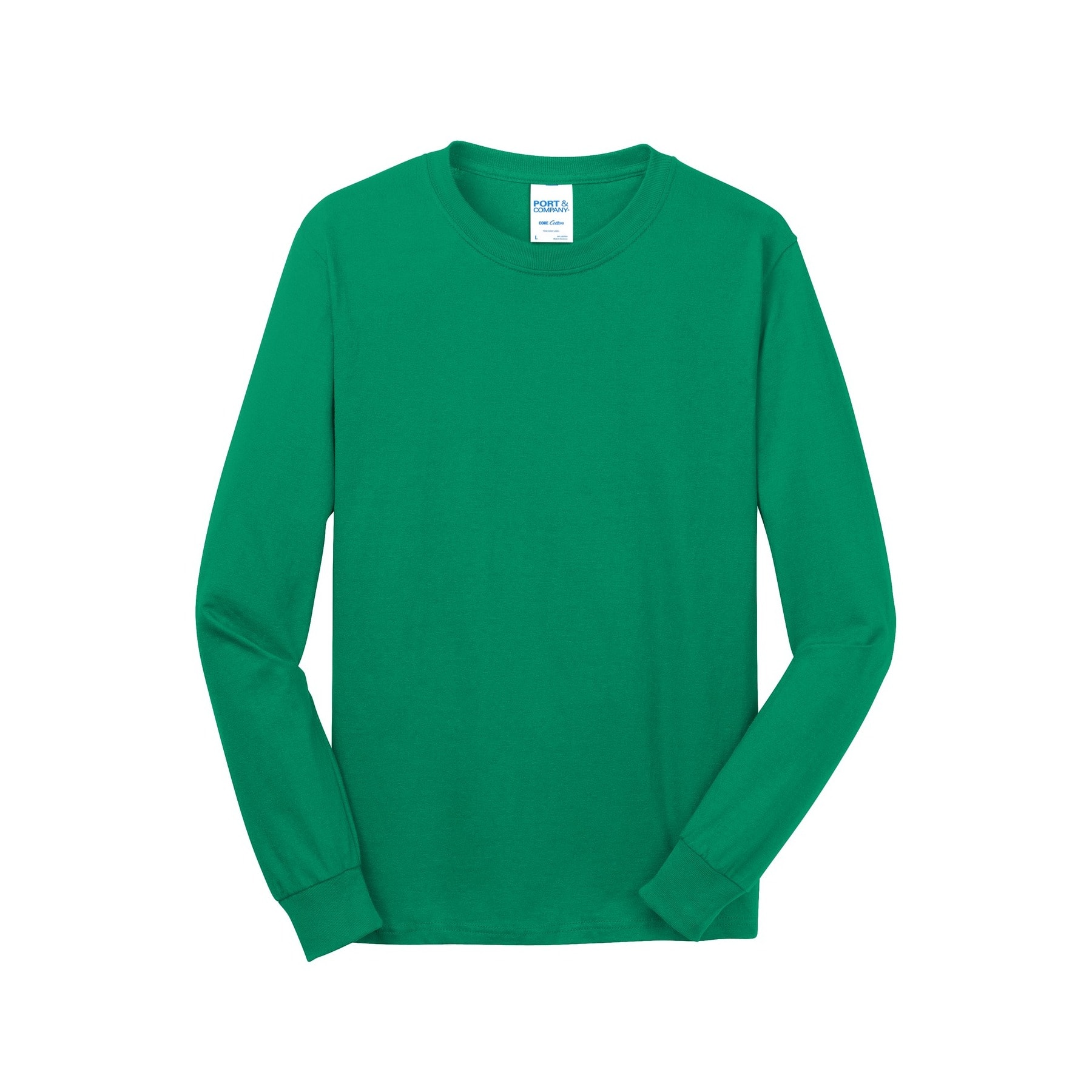 Port & Company® Long Sleeve Adult Core Cotton T-Shirt