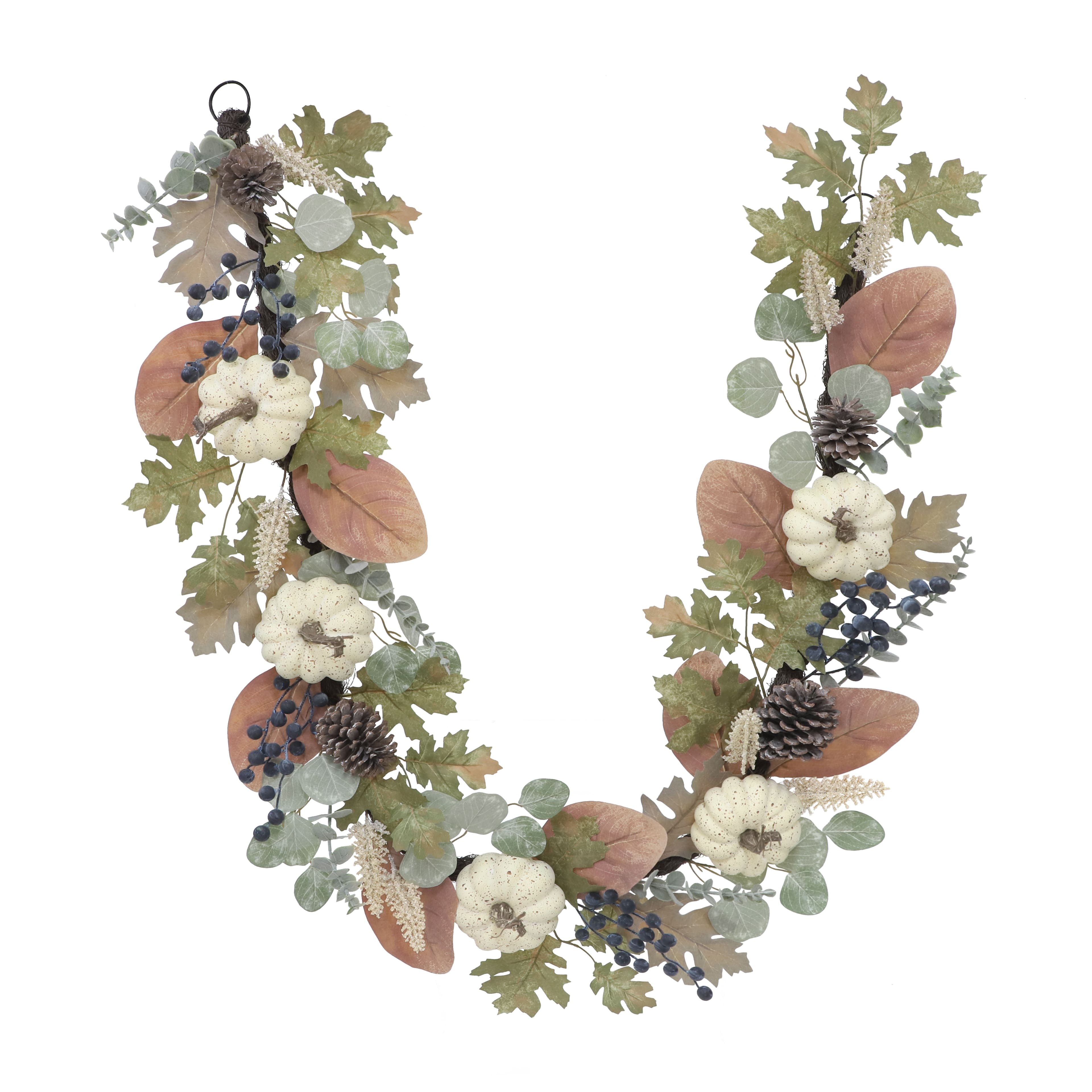6ft. Eucalyptus, Oak & Pumpkin Garland by Ashland®