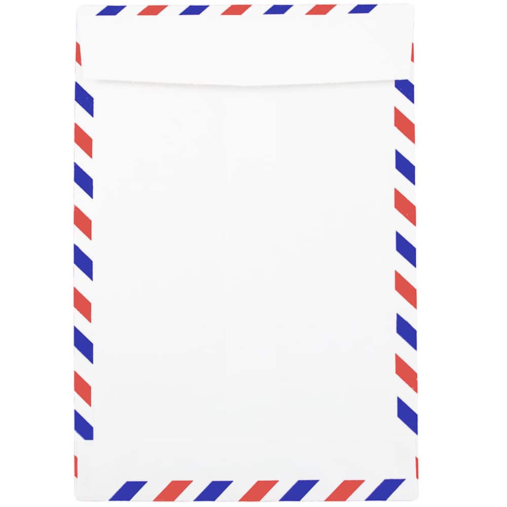 JAM Paper 6" x 9" White Open End Catalog Airmail Envelopes