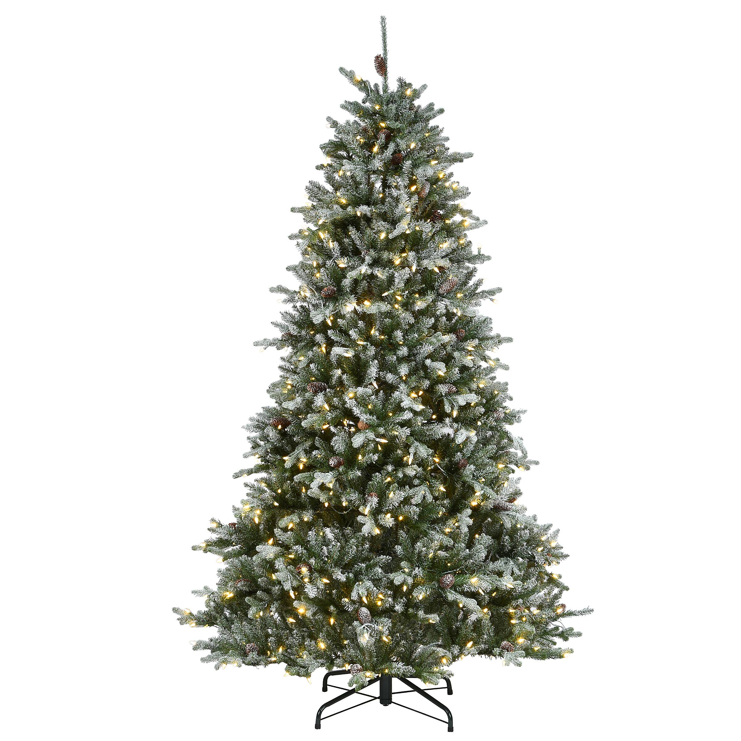 7 5ft Pre Lit Snowy Morgan Spruce Artificial Christmas Tree Dual Color Led Lights Michaels Pre Lit Led Christmas Tree 7.5 Ft