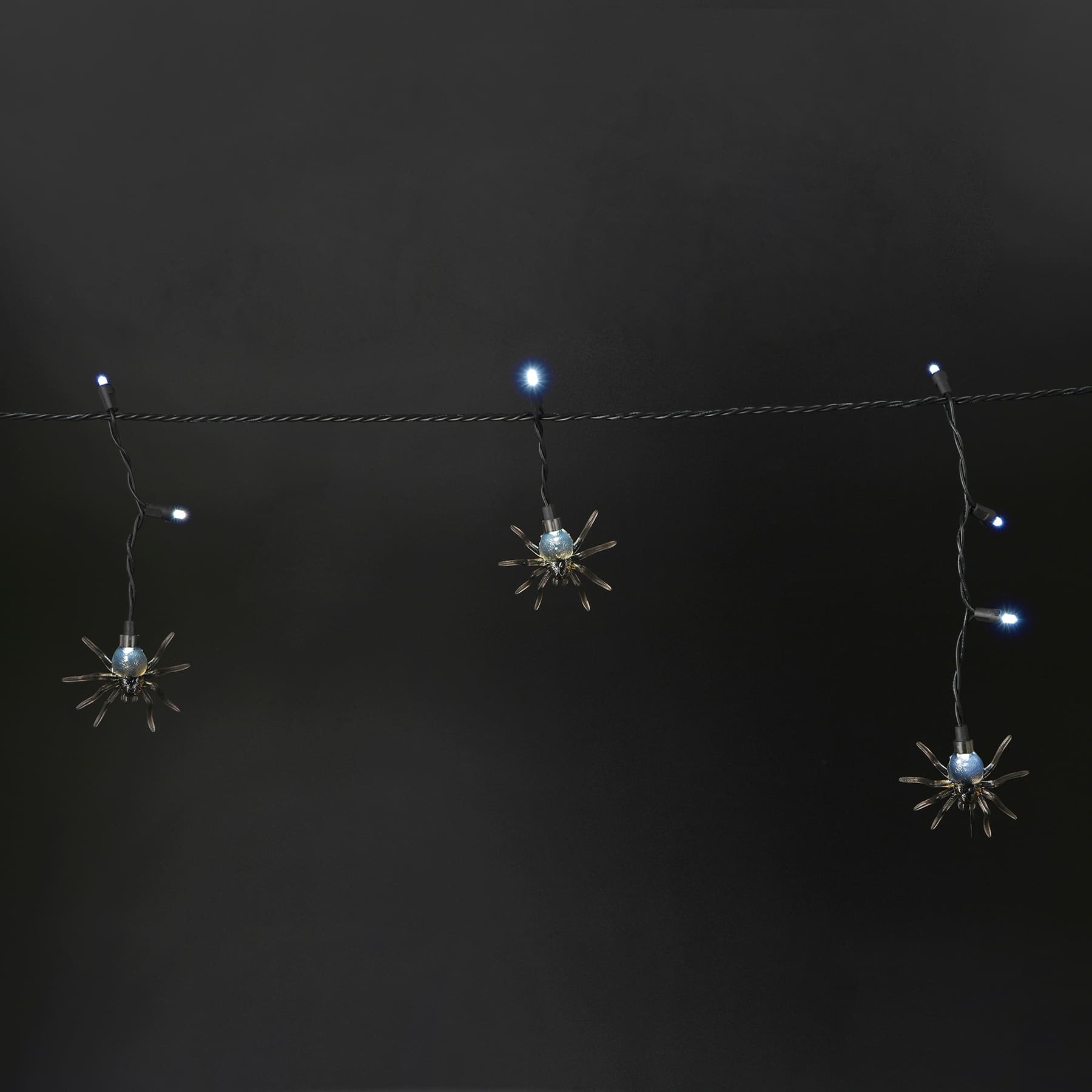 25ct. Cool White LED Icicle Spider Icon String Lights by Ashland&#xAE;