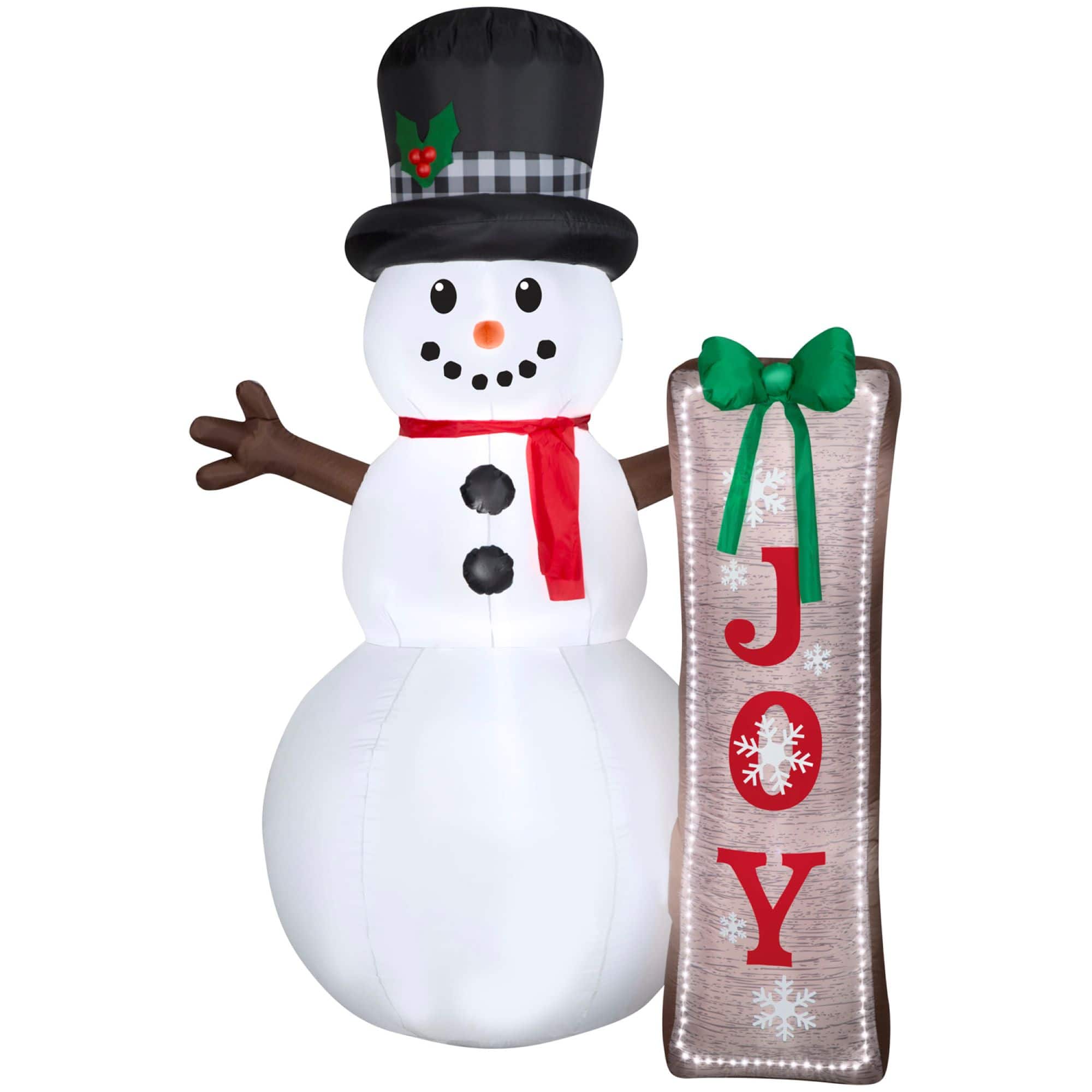 7ft. Airblown&#xAE; Inflatable Christmas Snowman with Sign