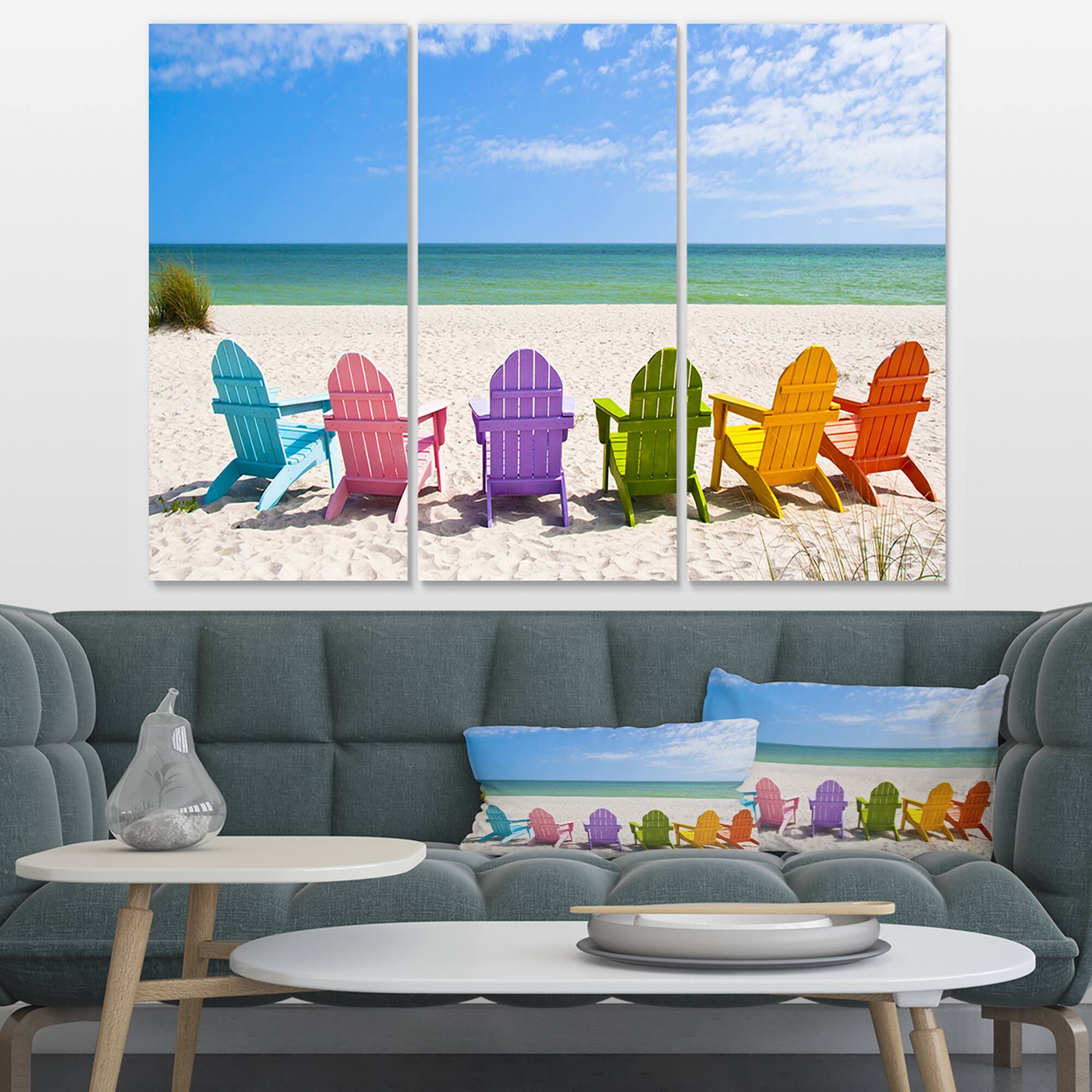 Designart - Adirondack Beach Chairs