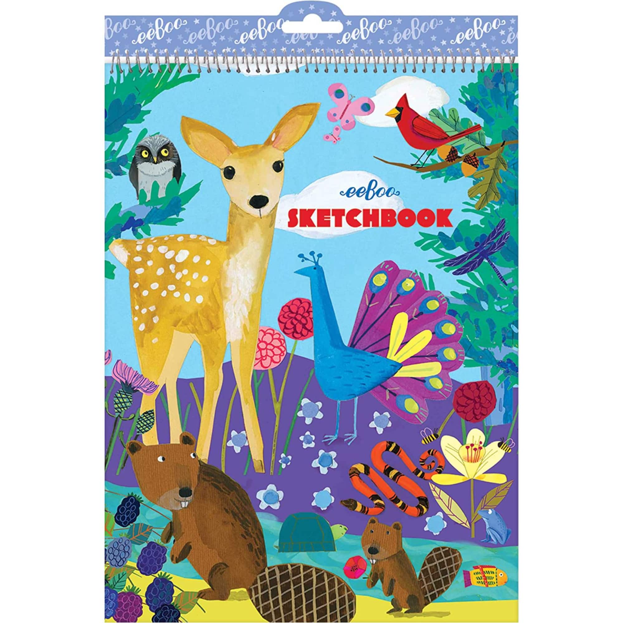 eeBoo Life on Earth Spiral Sketchbook, 8.5" x 11"