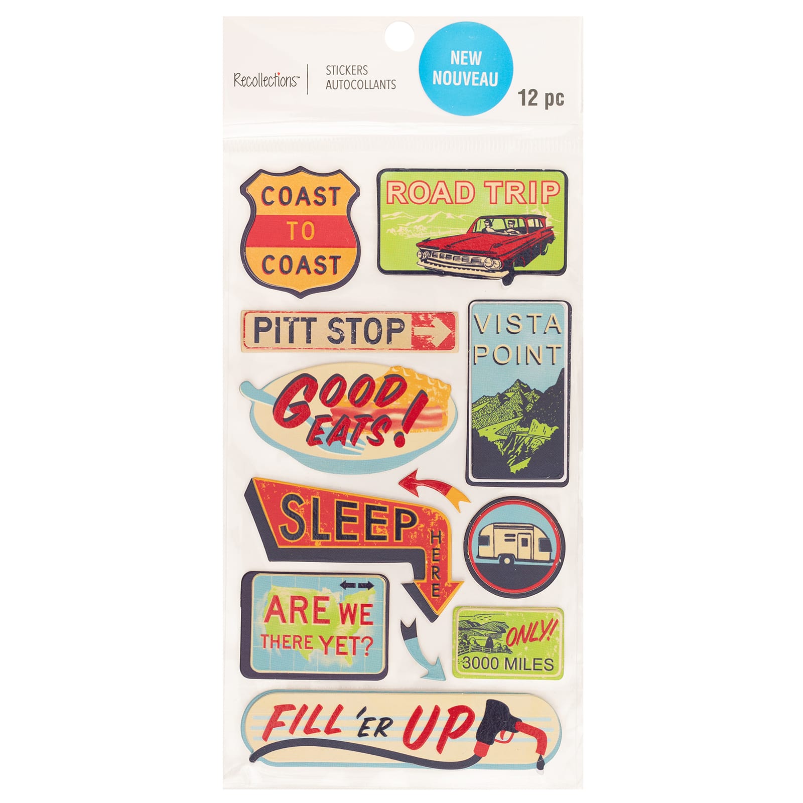 Road Trip Dimensional Stickers by Recollections&#x2122;