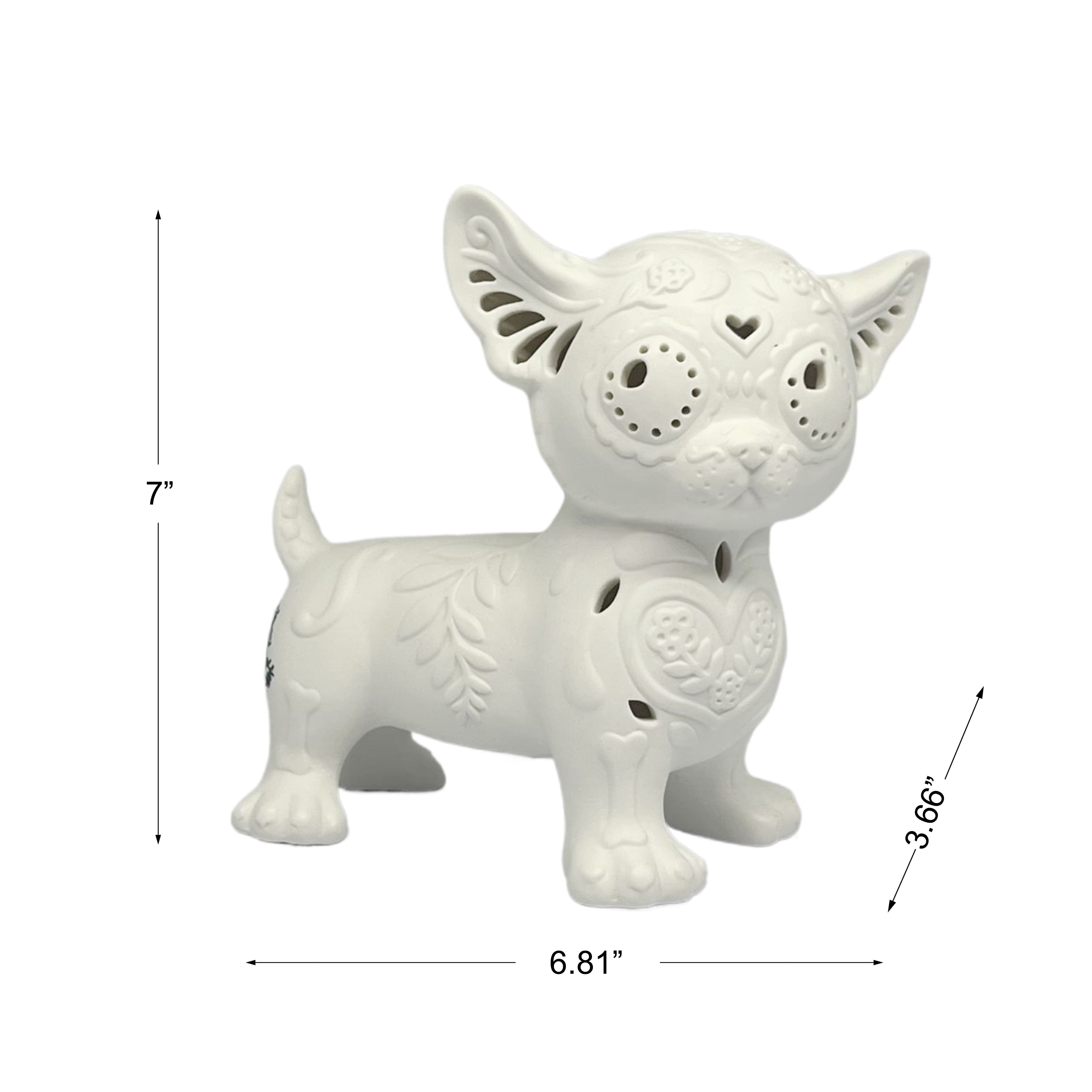 7&#x22; DIY LED Dog Ceramic D&#xE9;cor by Ashland&#xAE;