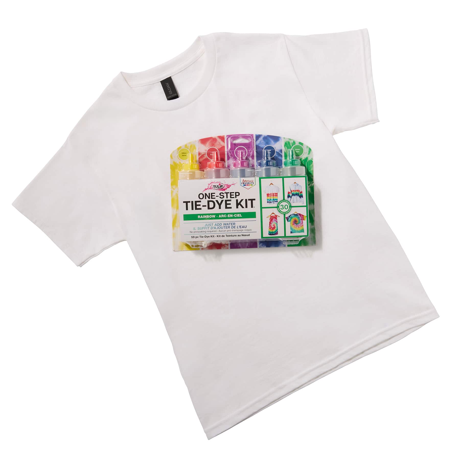 Kids' Tie-Dye Kit & T-Shirt Craft Bundle