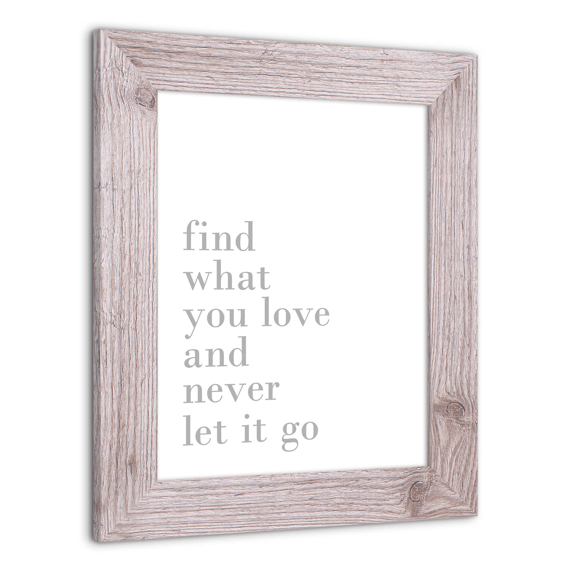 Never Let Go 11" x 14" Western White Framed Print
