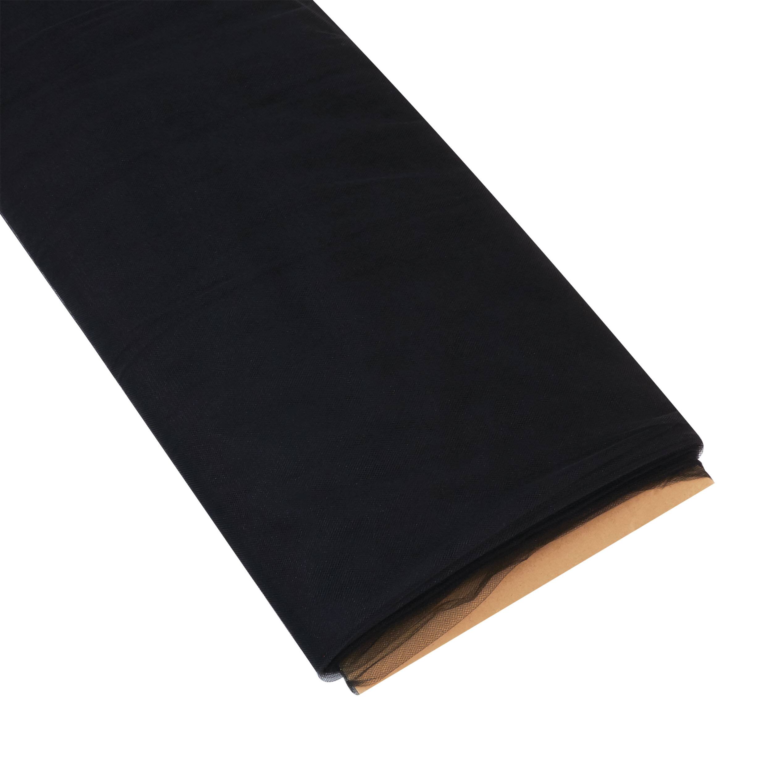 40 yd. Full Bolt: Wyla Black Shiny Tulle