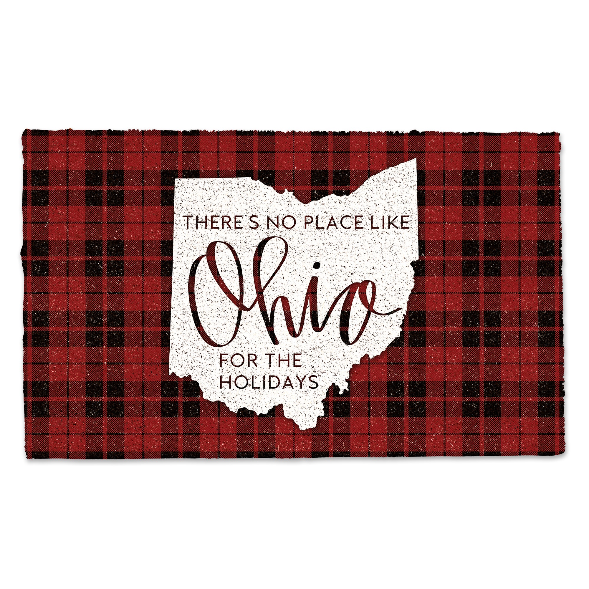 There&#x27;s no Place like Ohio for the Holidays Doormat