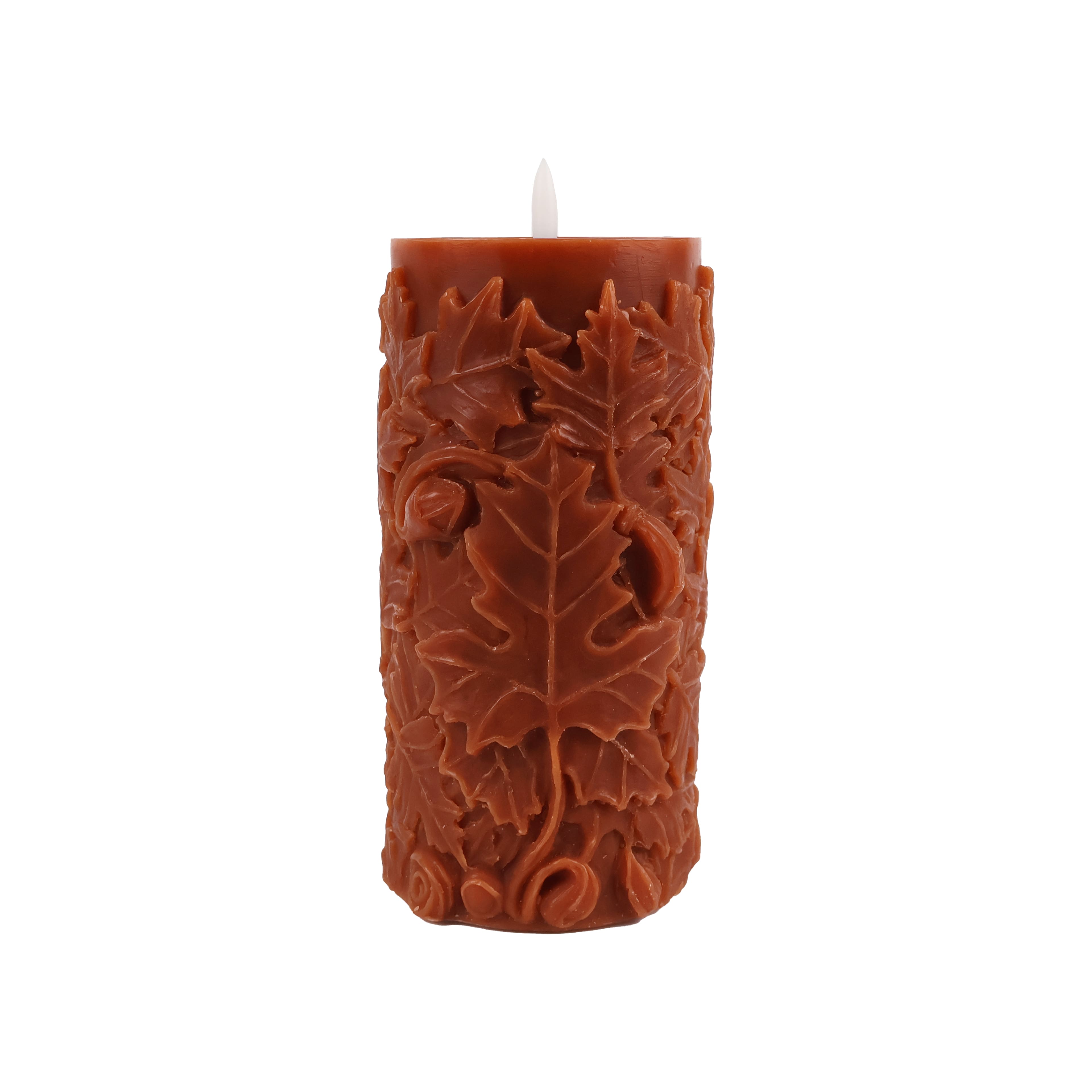 8&#x22; Fall Leaf LED Pillar Candle by Ashland&#xAE;