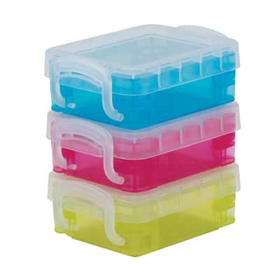 40 Piece Empty Square Mini Storage Containers with Lids for Crafts,  Jewelry