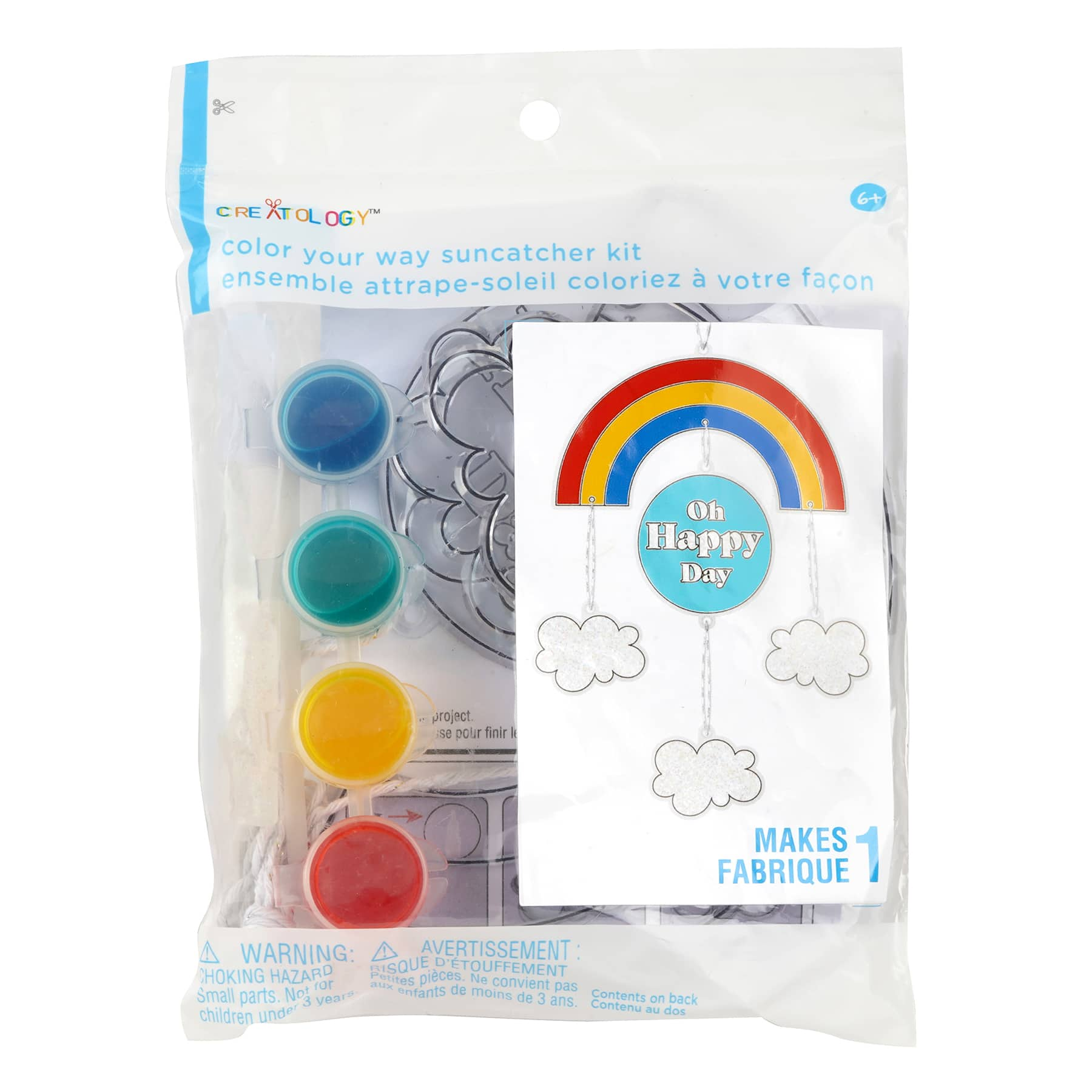 12 Pack: Color Your Way Rainbow Suncatcher Kit by Creatology&#x2122;