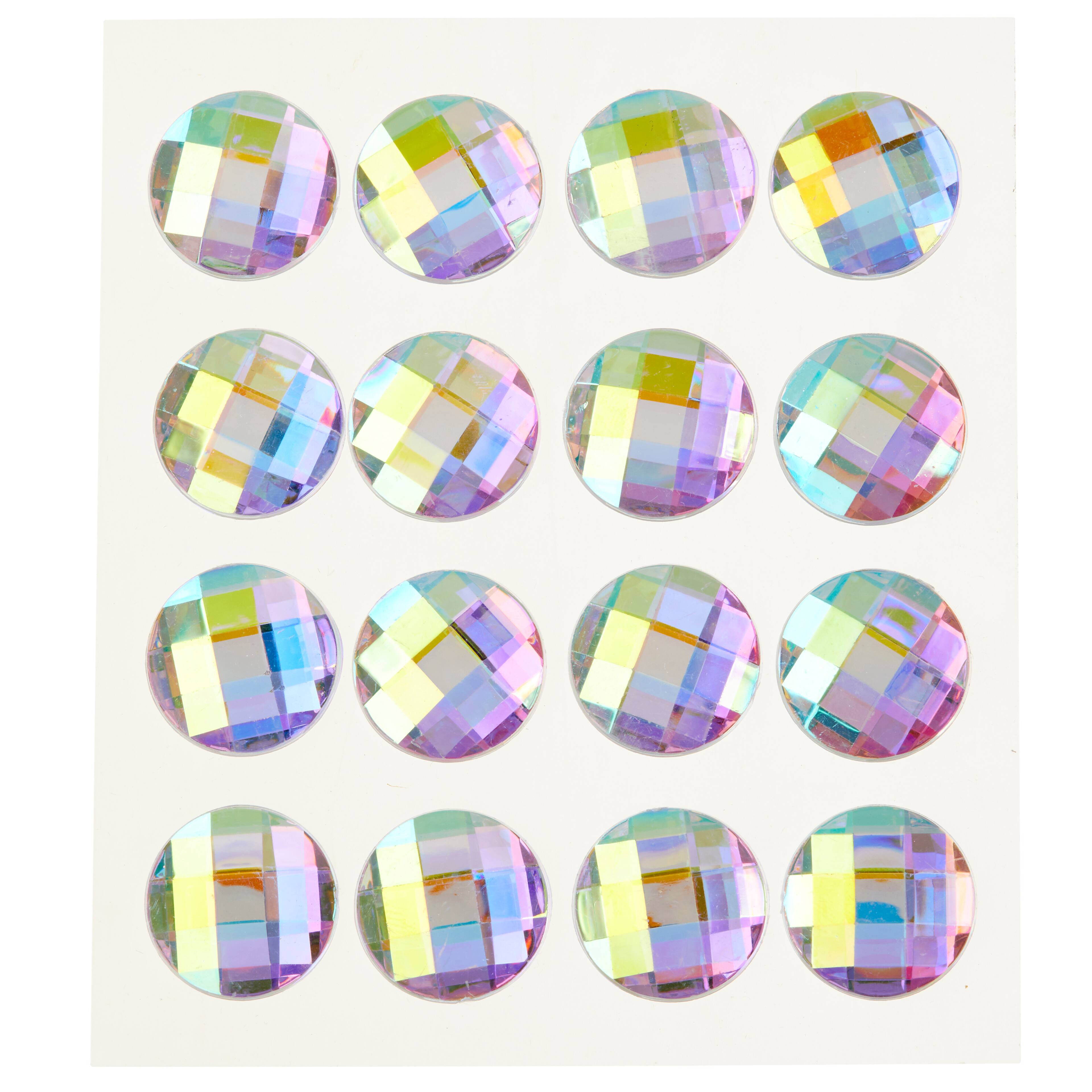12 Packs: 16 ct. (192 total) Iridescent Rhinestone Stickers by Recollections&#x2122;