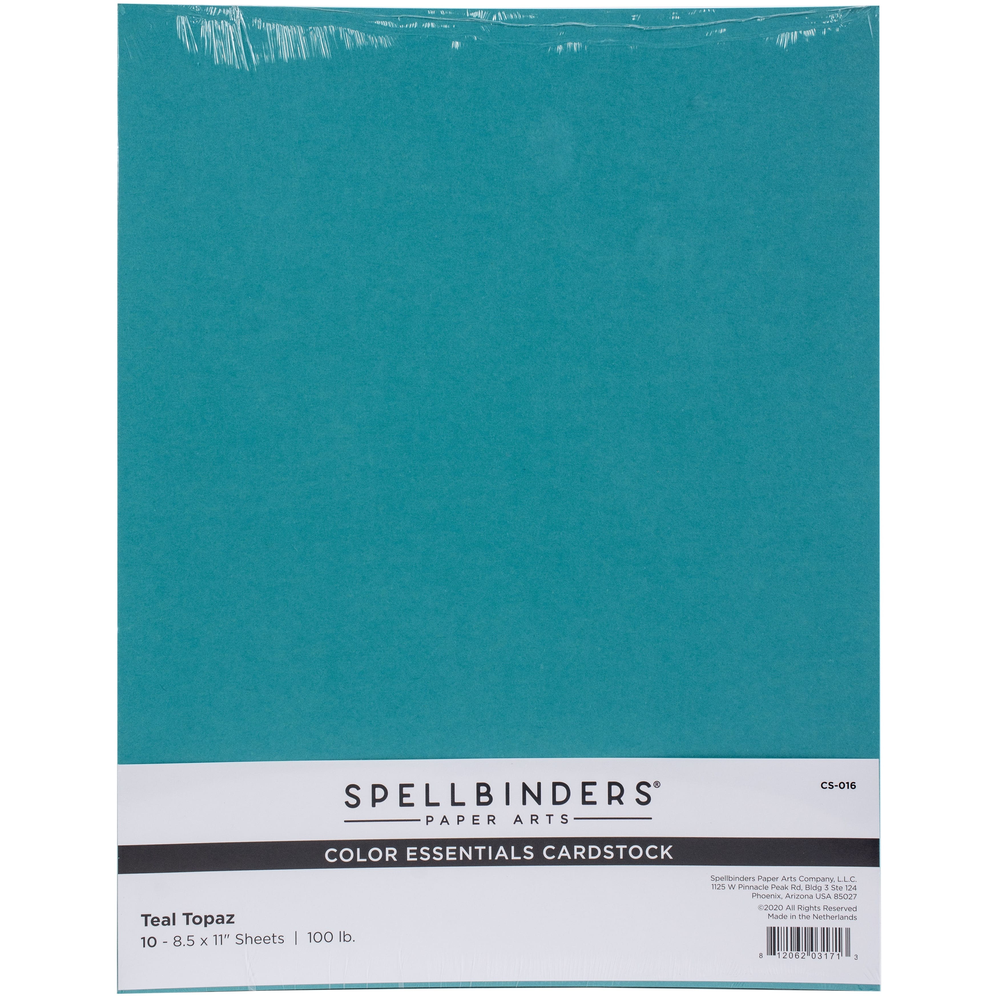 Spellbinders Color Essentials Cardstock 8.5'' x 11'' 10 Pkg Brushed Silver