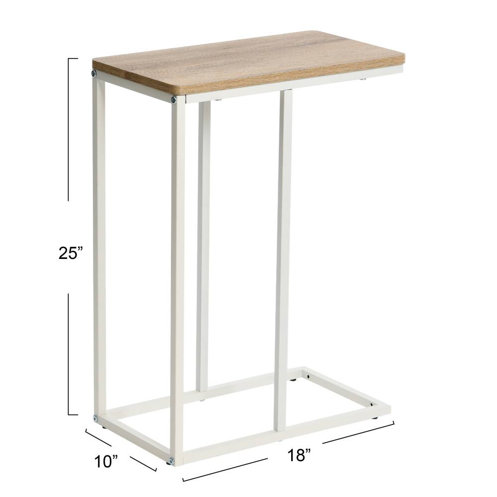 Household Essentials 25" Jamestown C-Shaped End Table