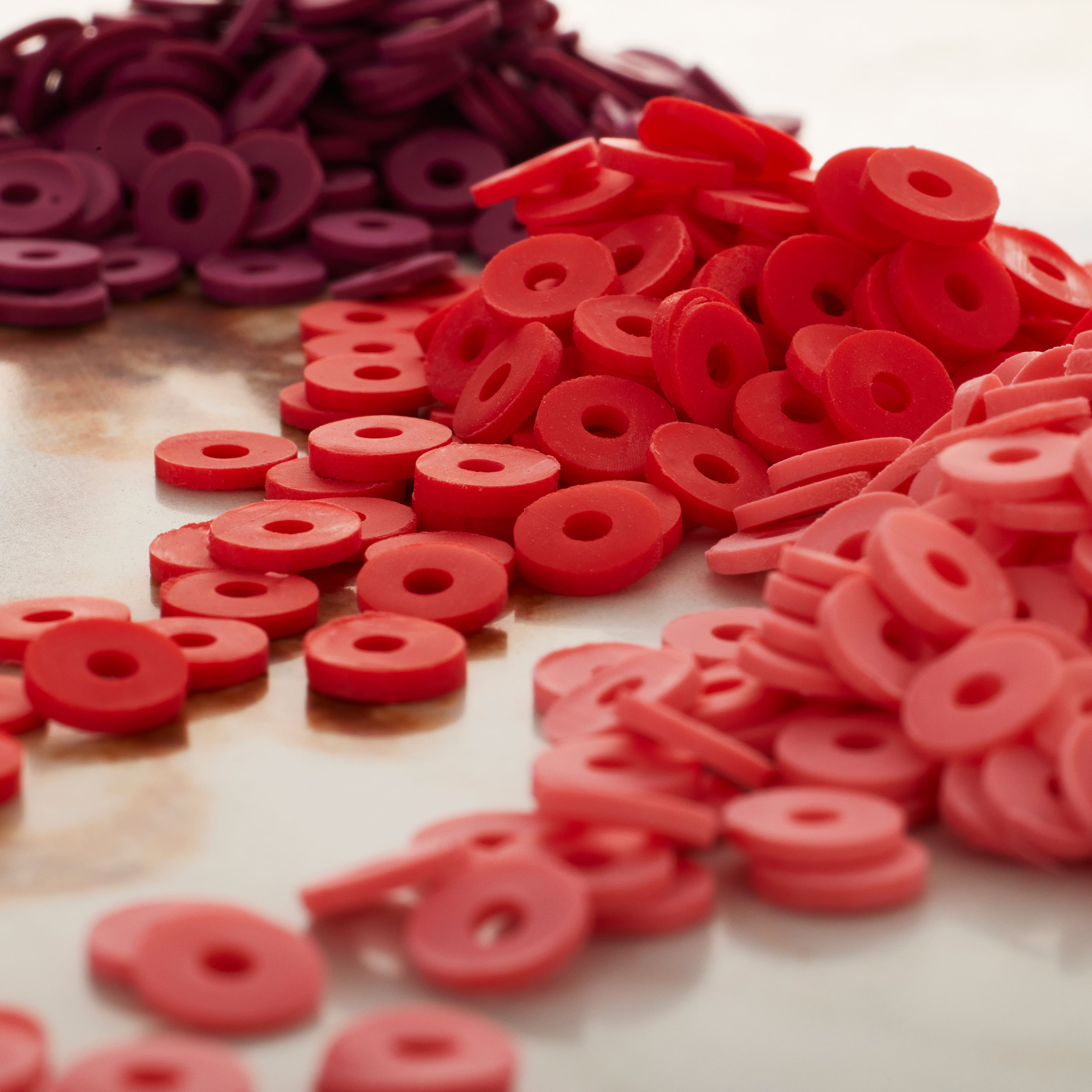 12 Pack: Red Heishi Craft Beads, 5.8mm by Bead Landing™