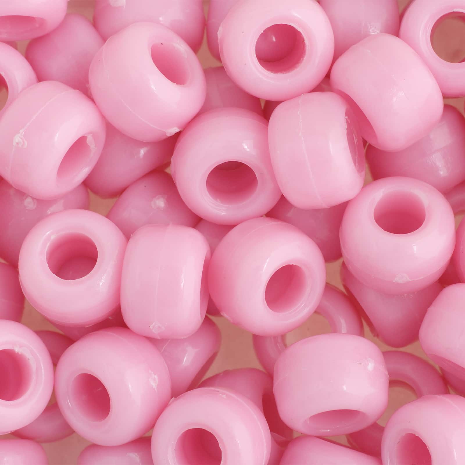 John Bead 9mm Opaque Plastic Pony Beads, 1,000ct.