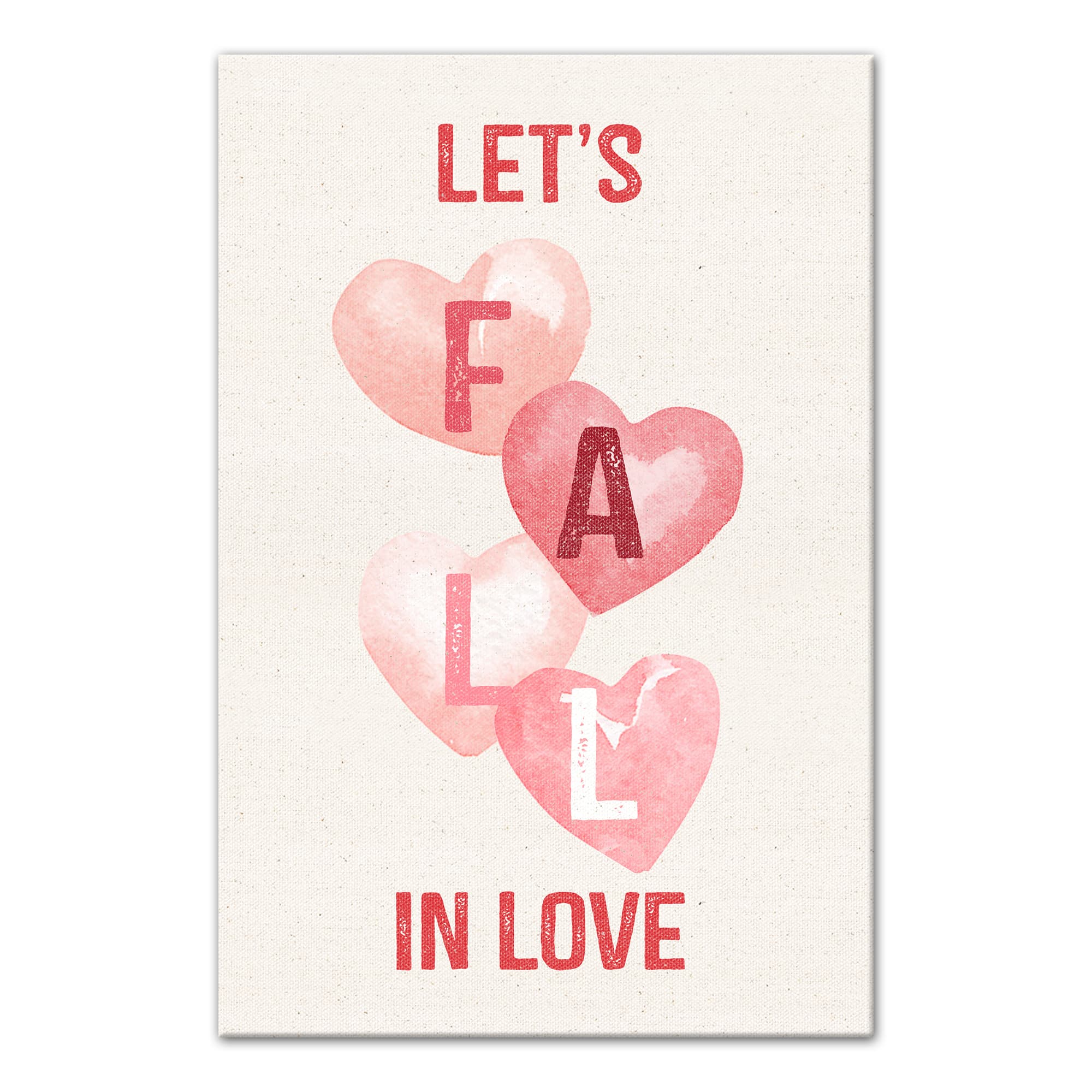 Let&#x27;s Fall In Love Canvas Wall Art