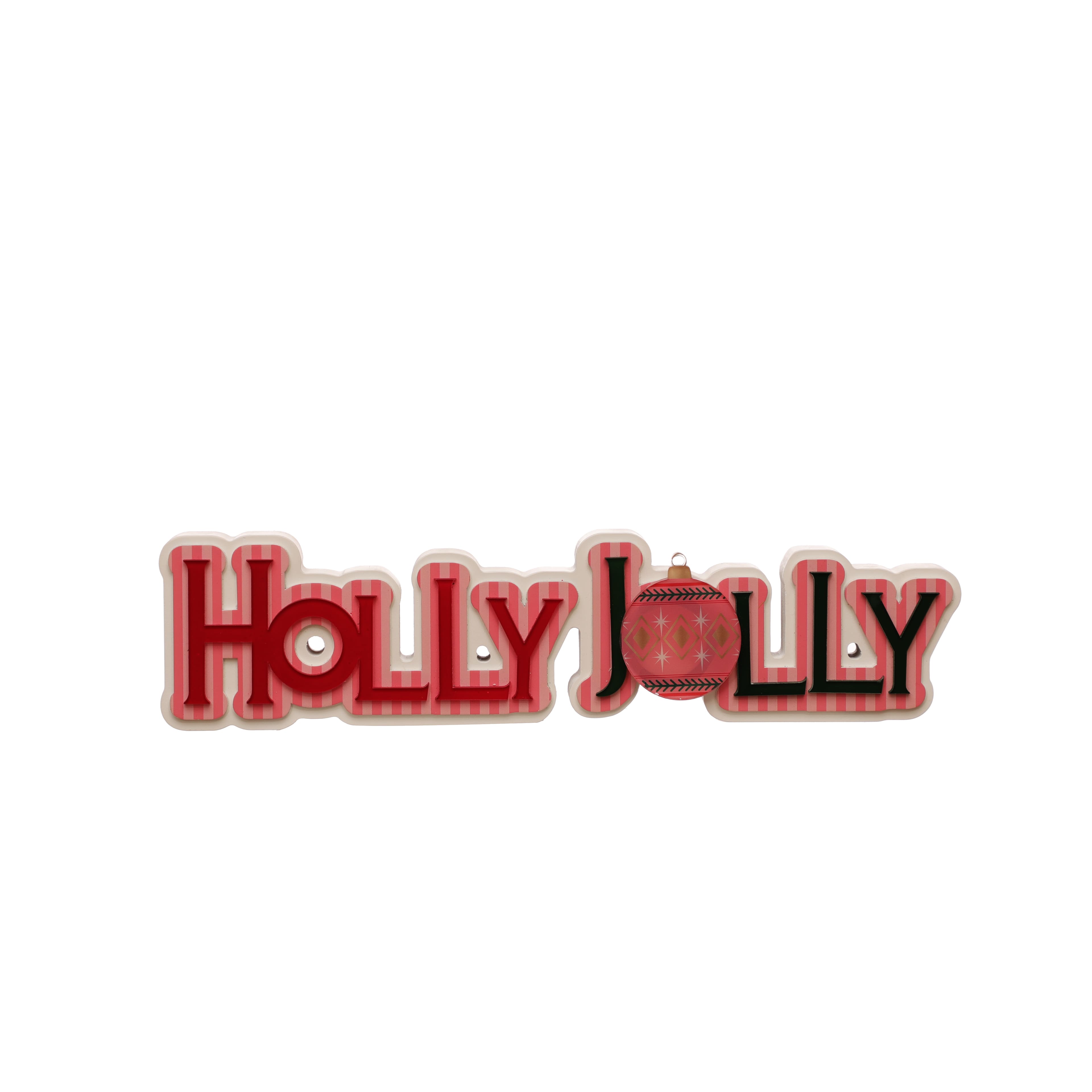 15.5&#x22; Pink &#x26; Black Holly Jolly Tabletop D&#xE9;cor by Ashland&#xAE;