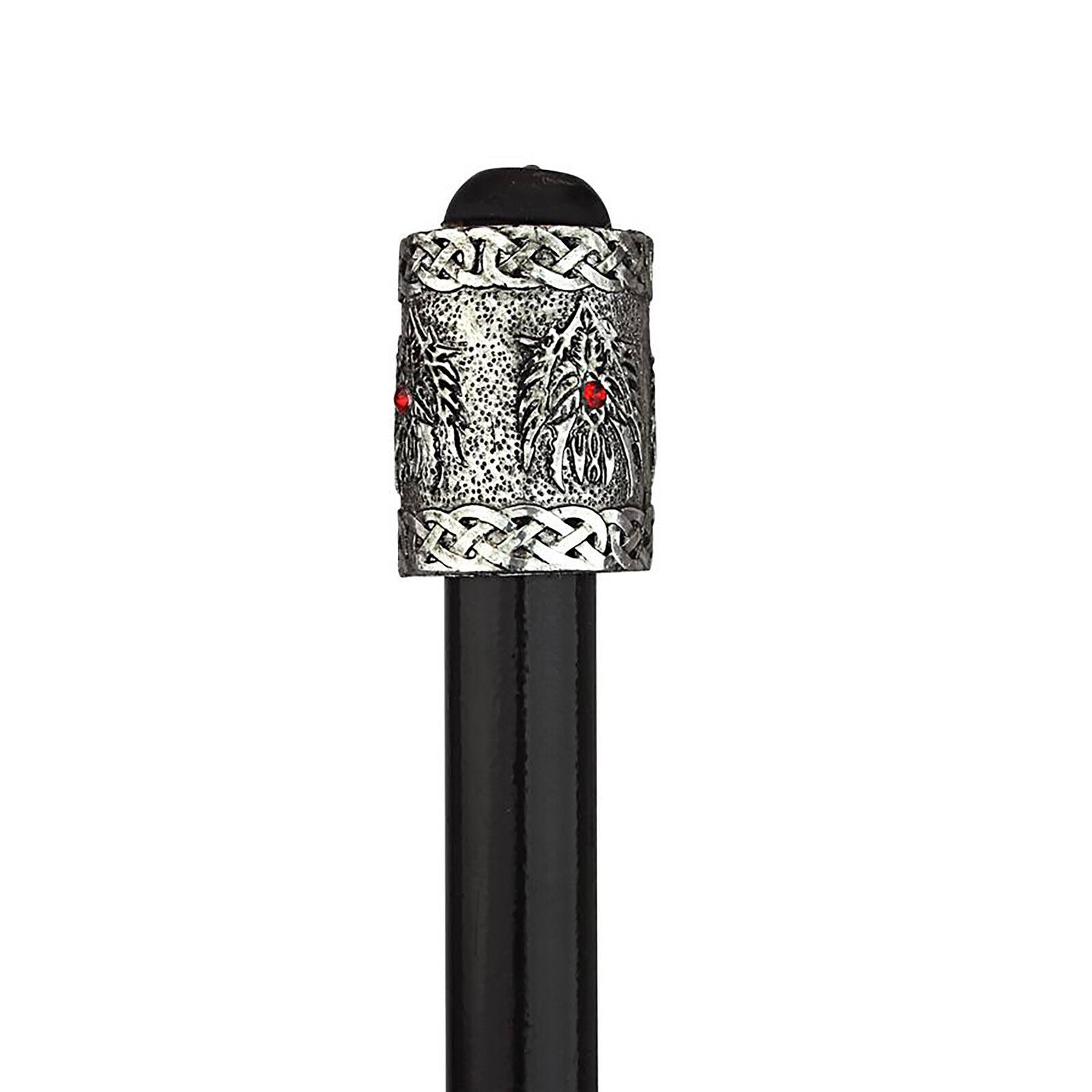 Design Toscano Dragonsthorne Collection 39&#x22; Drakkar the Dragon Gothic Walking Stick