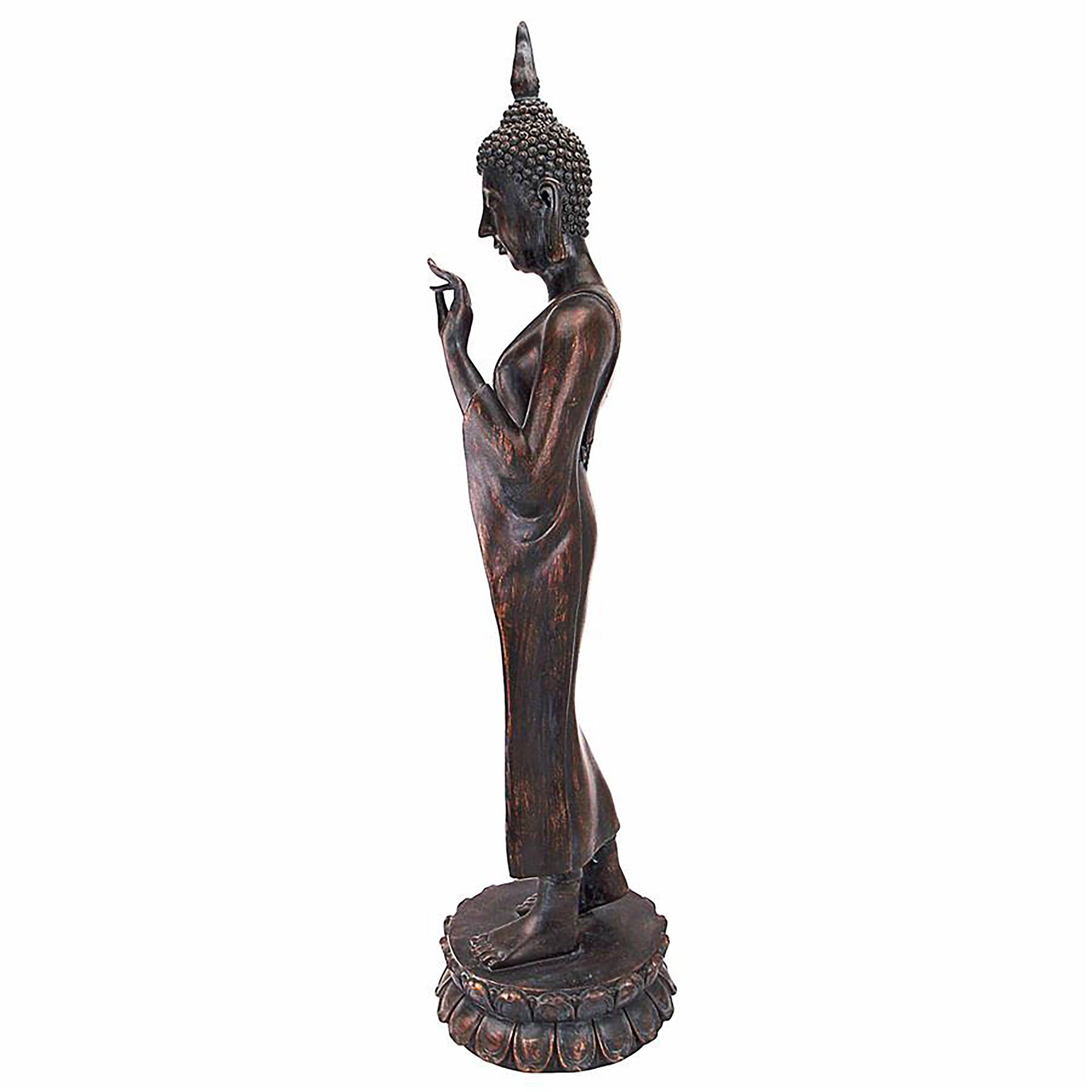 Design Toscano 34&#x22; Free from Fear Standing Buddha Statue