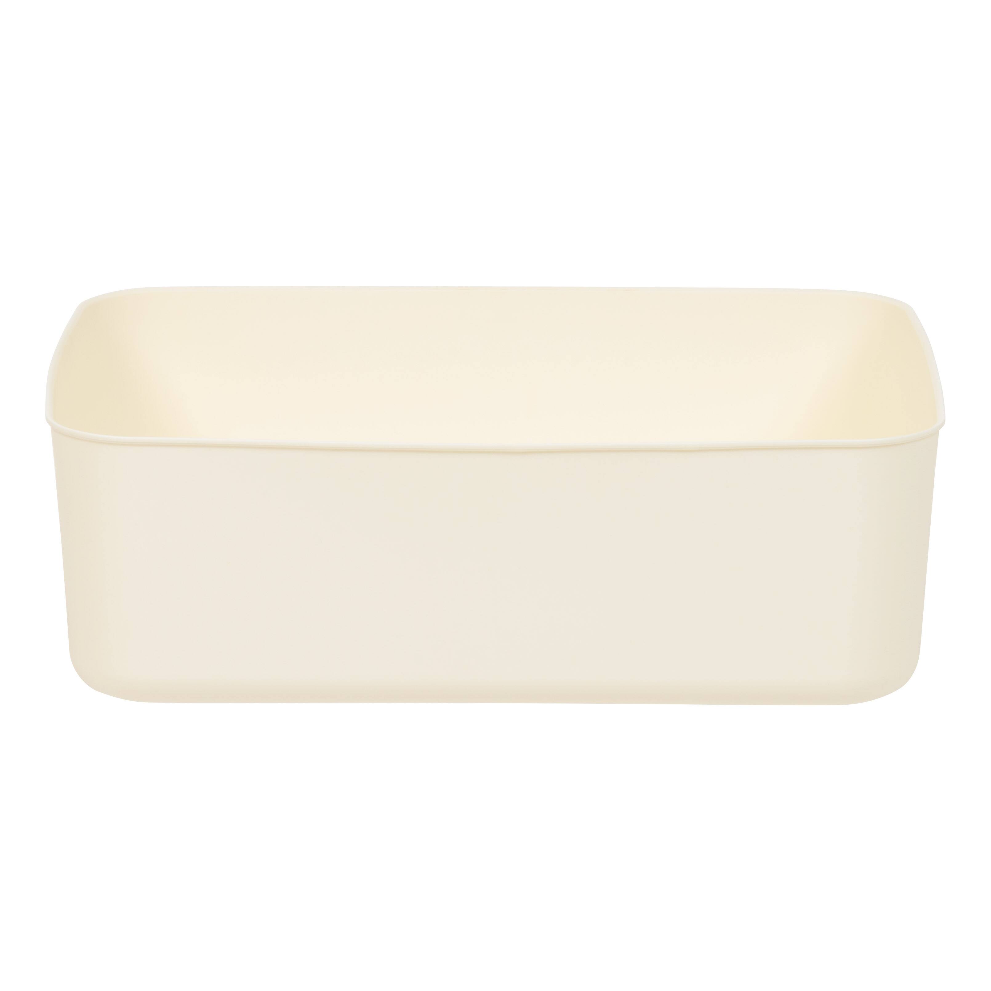 IRIS® Medium Cream Nestable Storage Organizer Bins, 4ct.