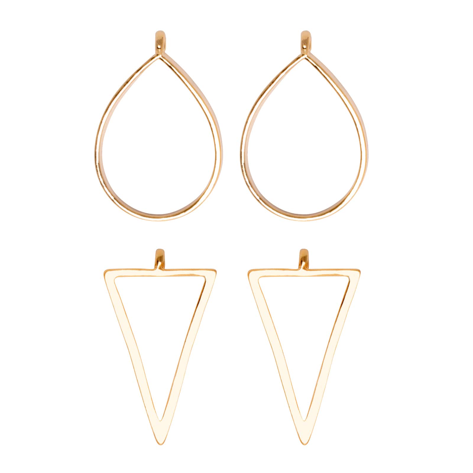 Blue Moon Studio Uv Resin Craft Gold Drop And Triangle Bezel Charms Michaels