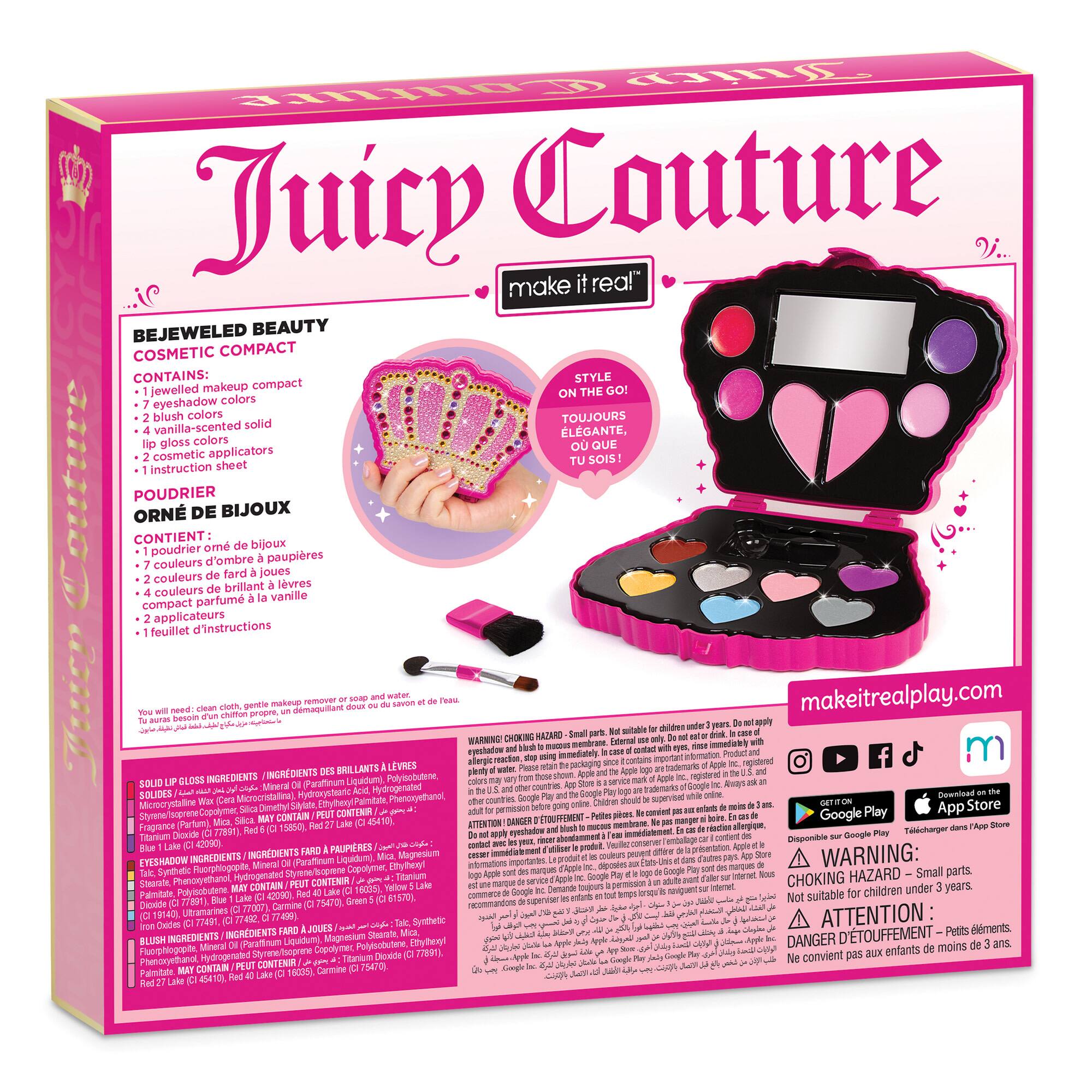 Make It Real™ Juicy Couture Bejeweled Beauty Cosmetic Compact