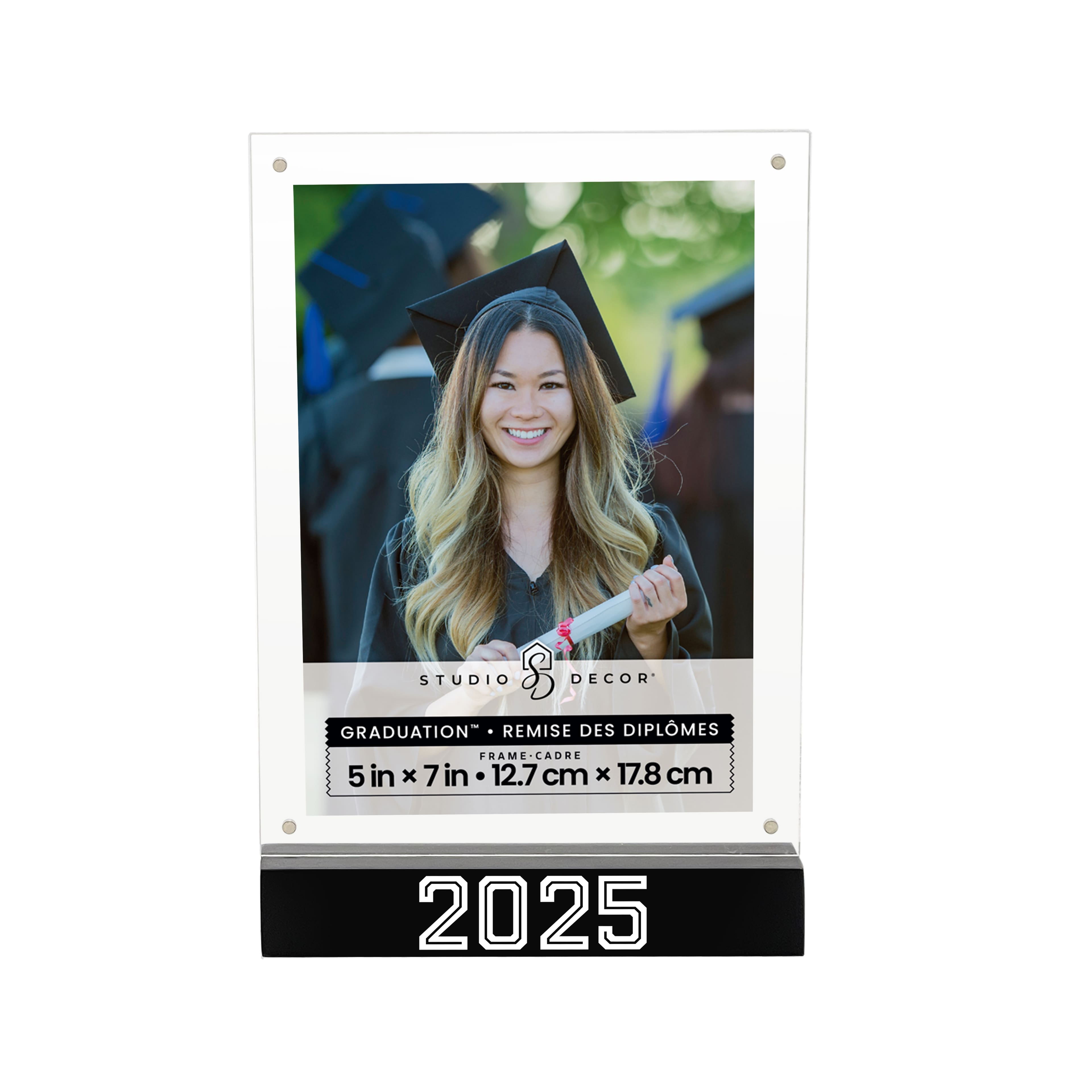 Graduation&#x2122; 5&#x22; x 7&#x22; Acrylic 2025 Tabletop Float Frame by Studio D&#xE9;cor&#xAE;