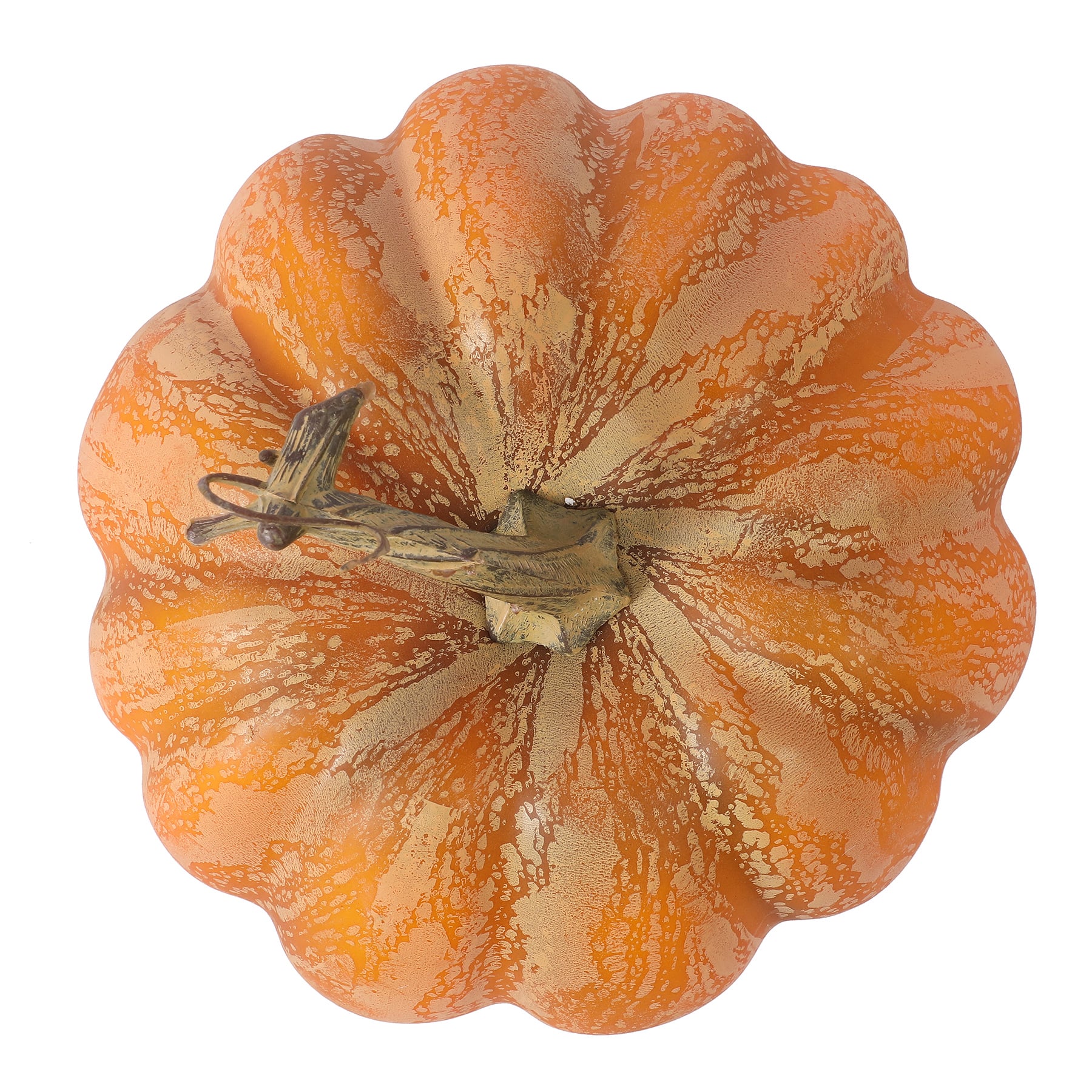 6.75&#x22; Orange &#x26; Green Decorative Pumpkin by Ashland&#xAE;
